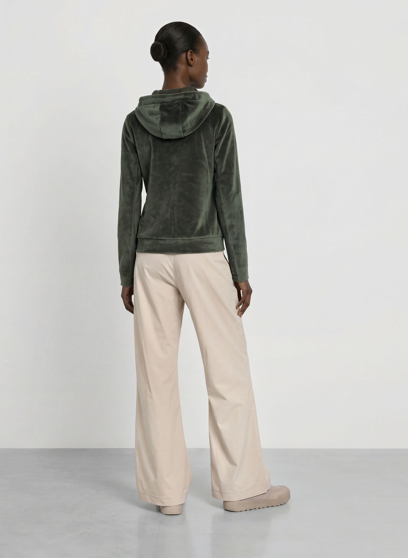 JEANNE BARET Fleecejas BOREAL: DONKERGROEN