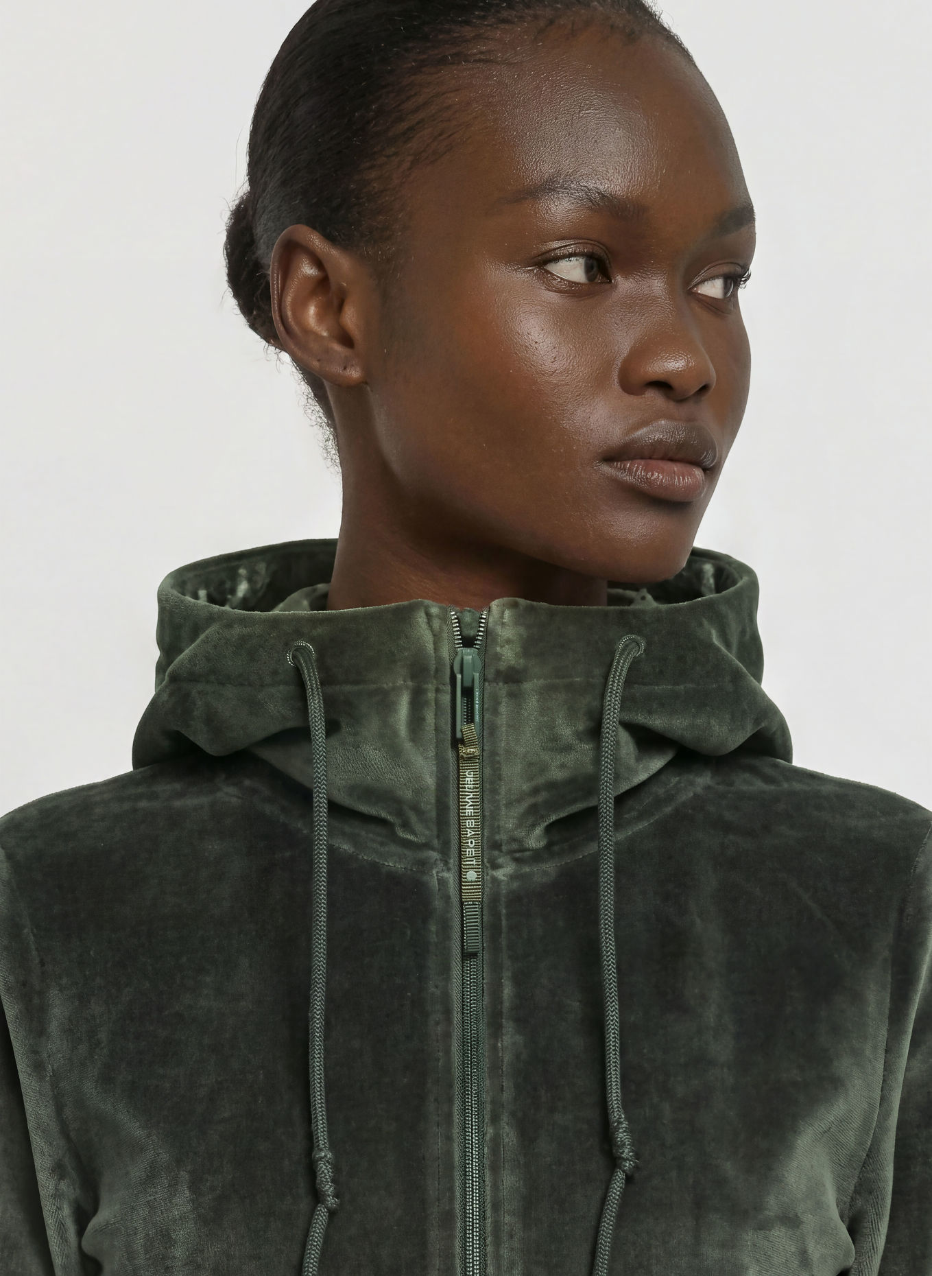JEANNE BARET Fleecejas BOREAL: DONKERGROEN