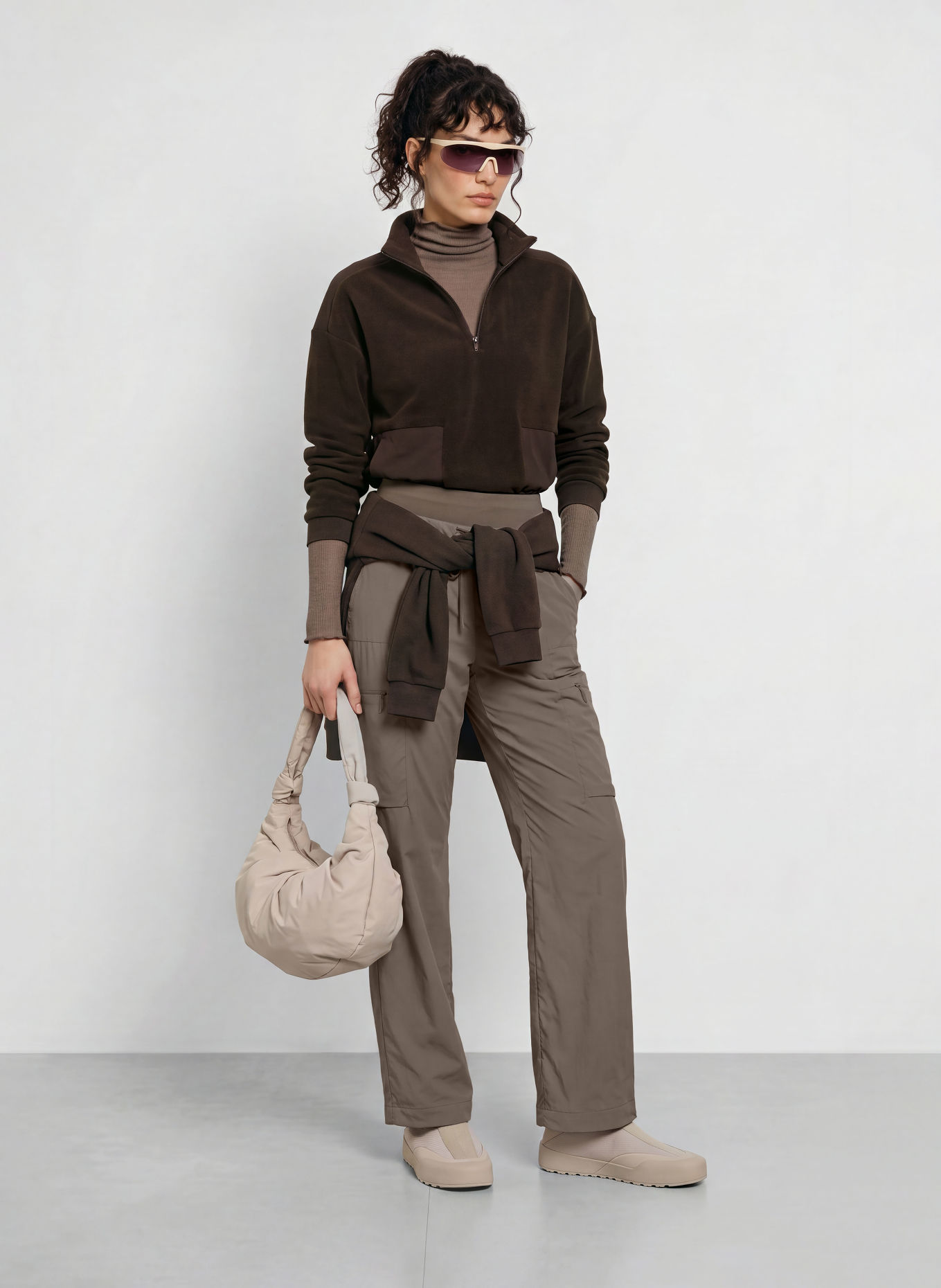JEANNE BARET SKYE Cargo Trousers: TAUPE