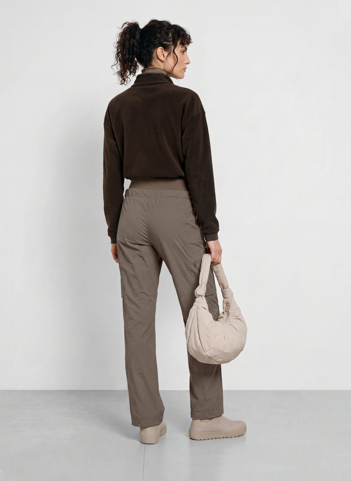 JEANNE BARET SKYE Cargo Trousers: TAUPE
