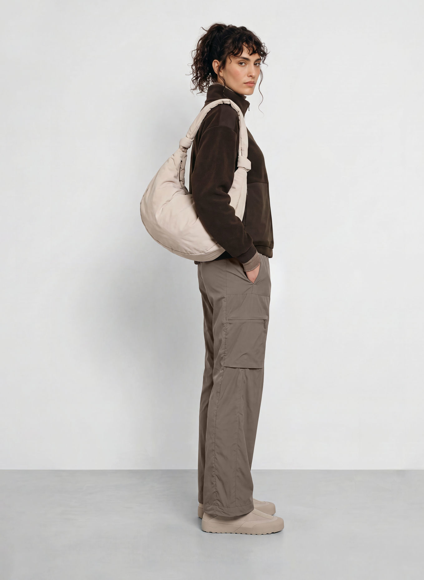 JEANNE BARET SKYE Cargo Trousers: TAUPE