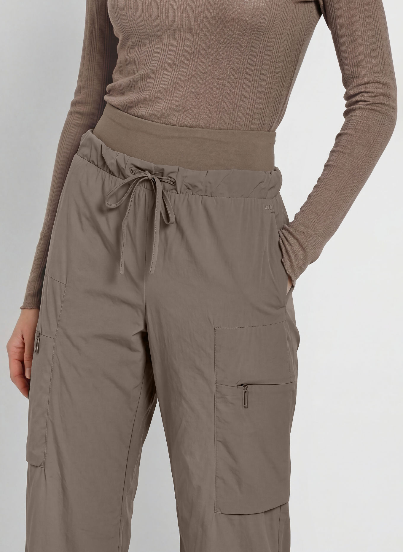 JEANNE BARET SKYE Cargo Trousers: TAUPE