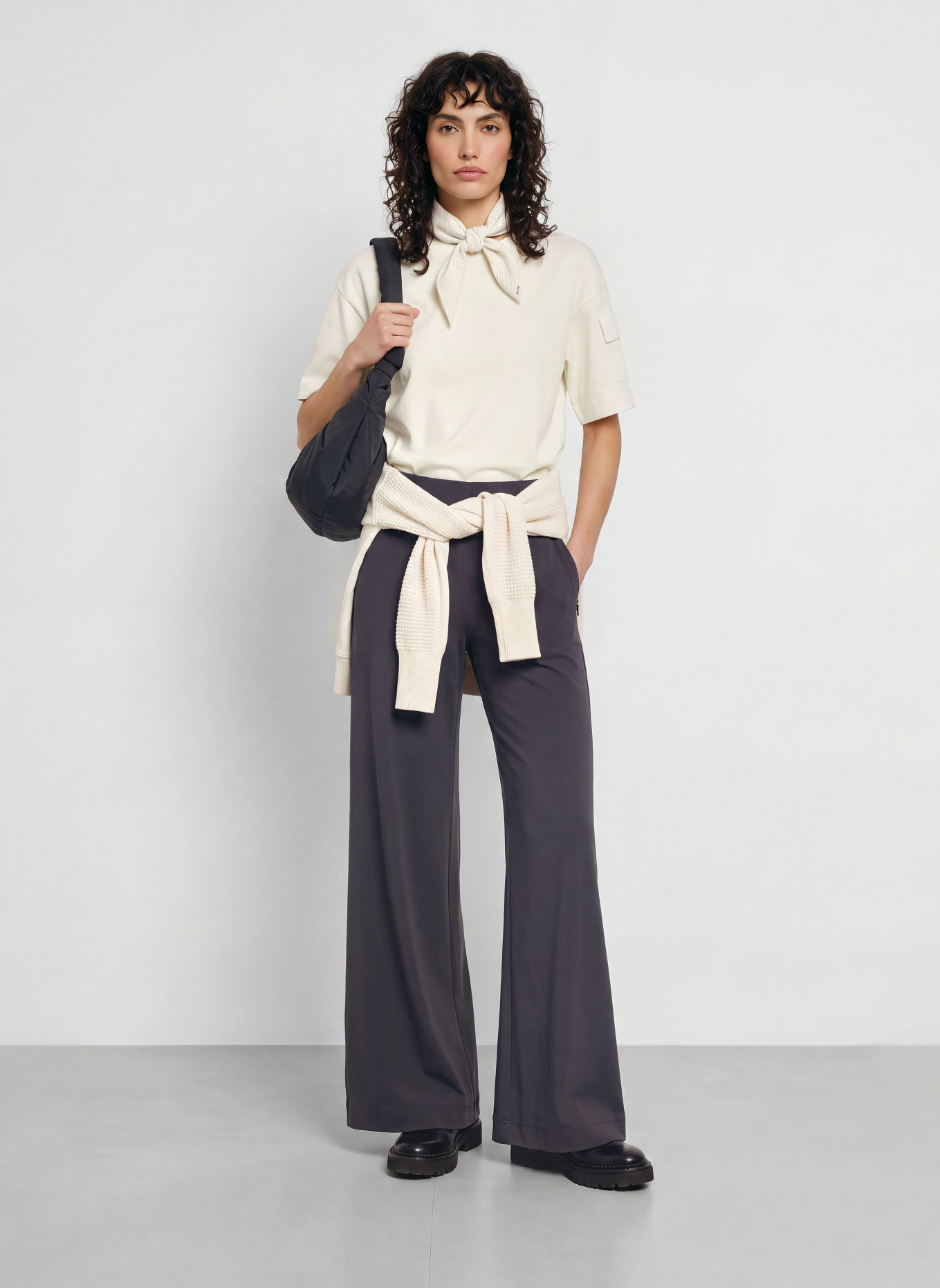 JEANNE BARET Trackpants SENJA: DONKERGRIJS