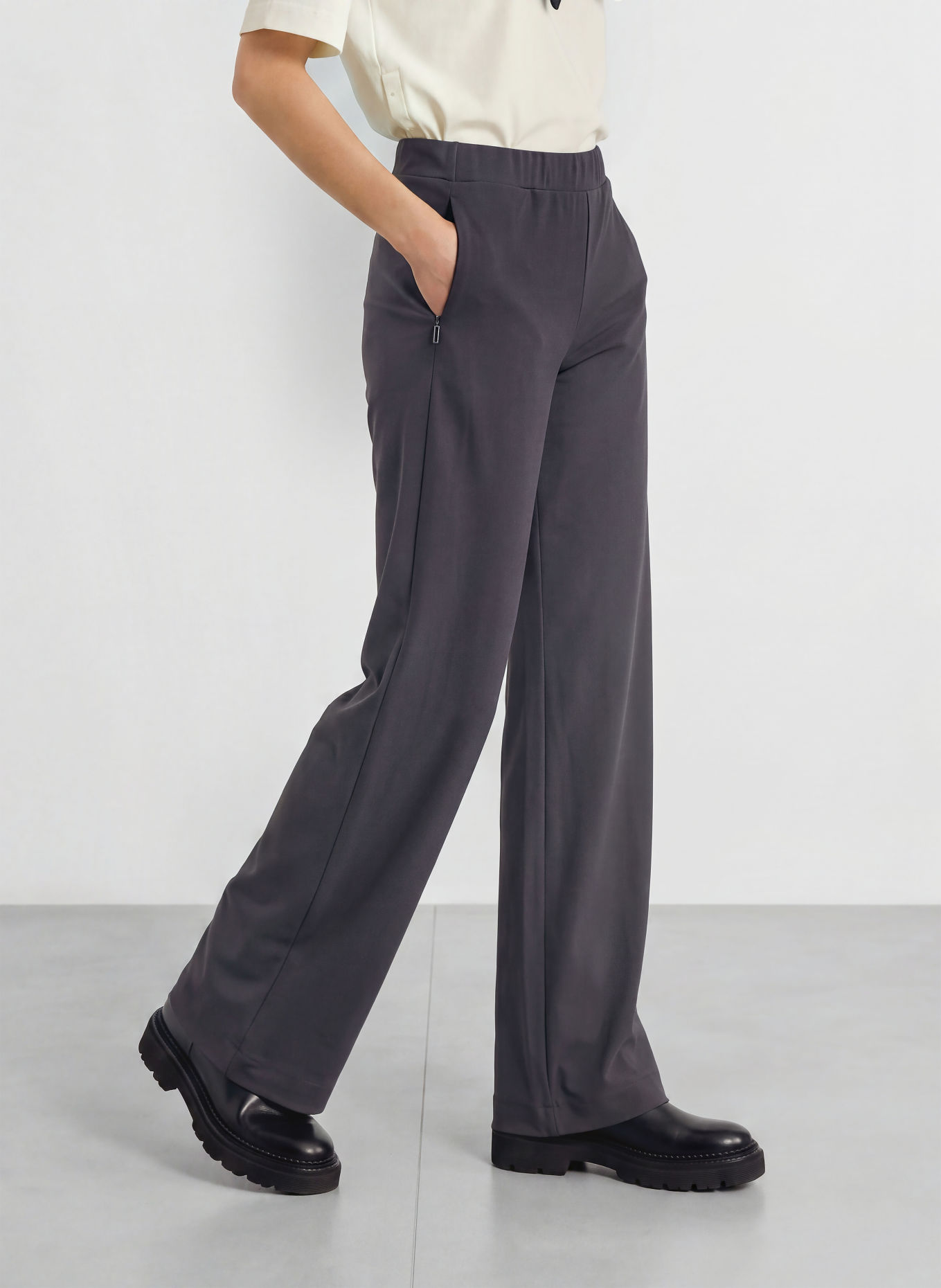 JEANNE BARET Trackpants SENJA: DONKERGRIJS