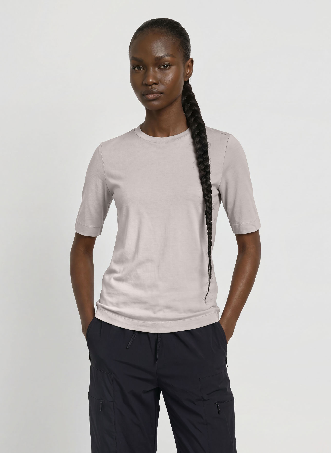 JEANNE BARET T-shirt AURORA: LICHTGRIJS