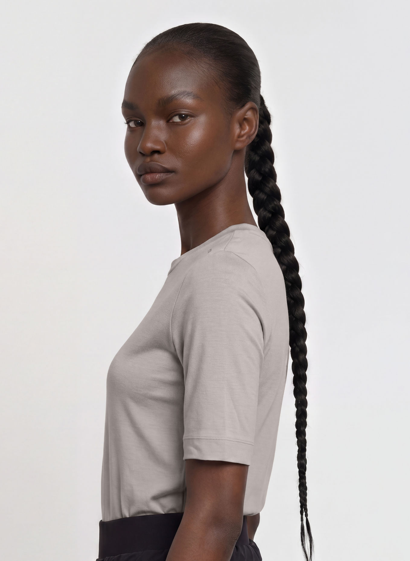 JEANNE BARET T-shirt AURORA: LICHTGRIJS