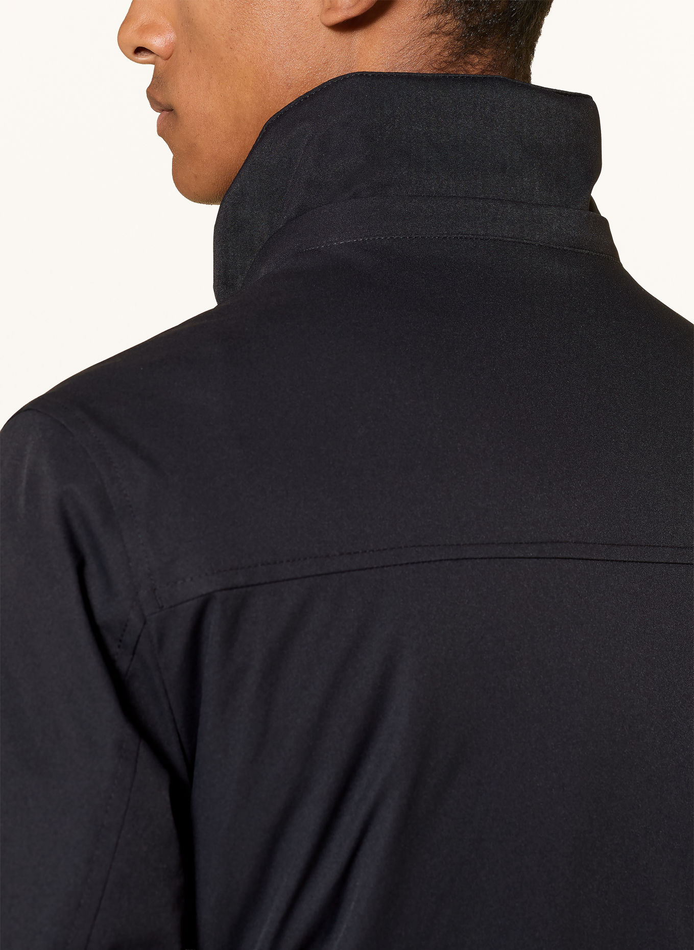 bugatti Parka met afneembare capuchon: ZWART