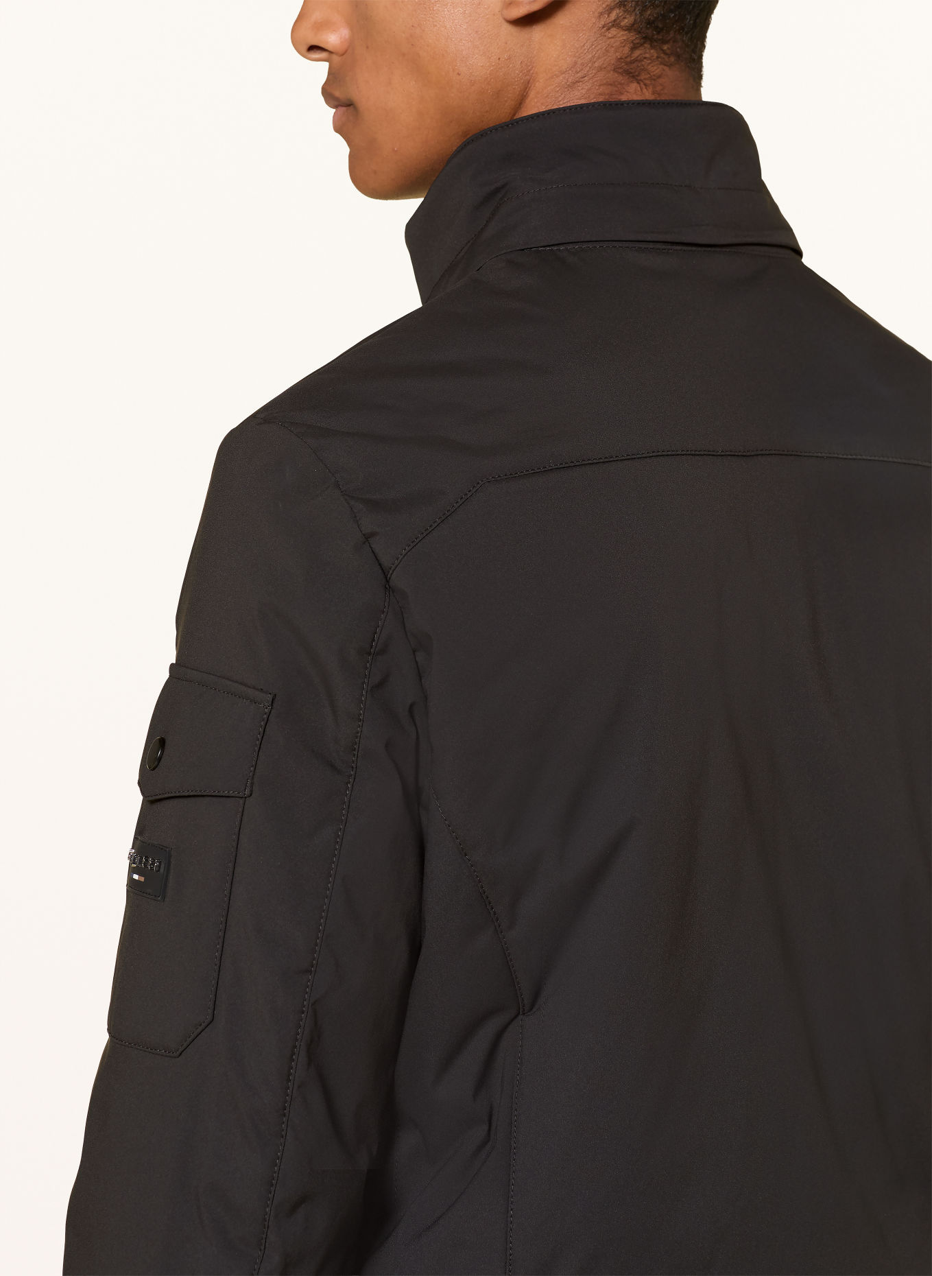 bugatti Blouson mit abnehmbarer Kapuze: SCHWARZ