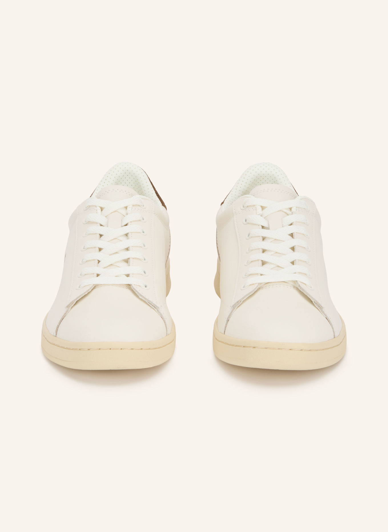 LACOSTE Sneaker CARNABY SET: CREME / BRAUN