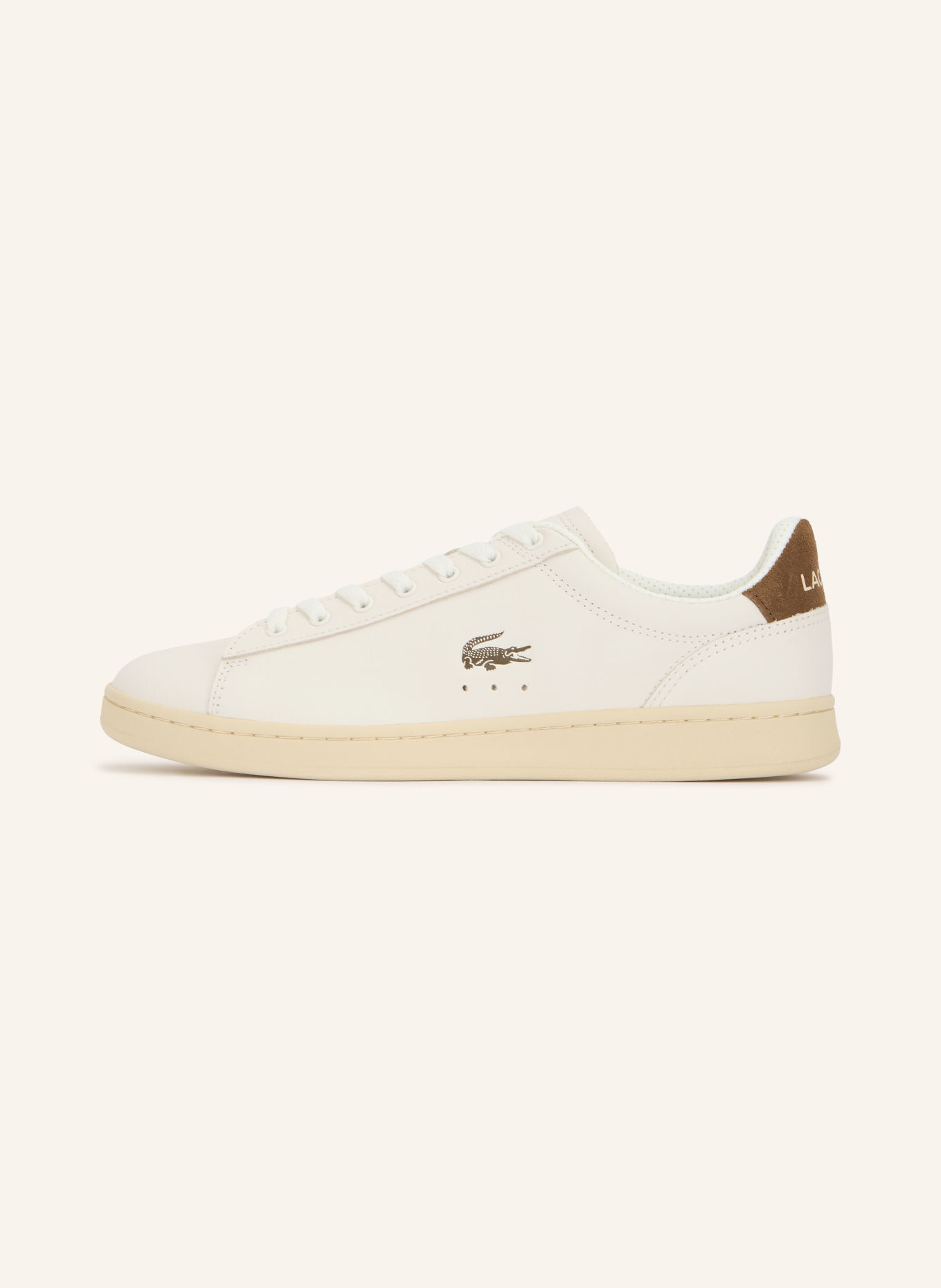 LACOSTE Sneaker CARNABY SET: CREME / BRAUN
