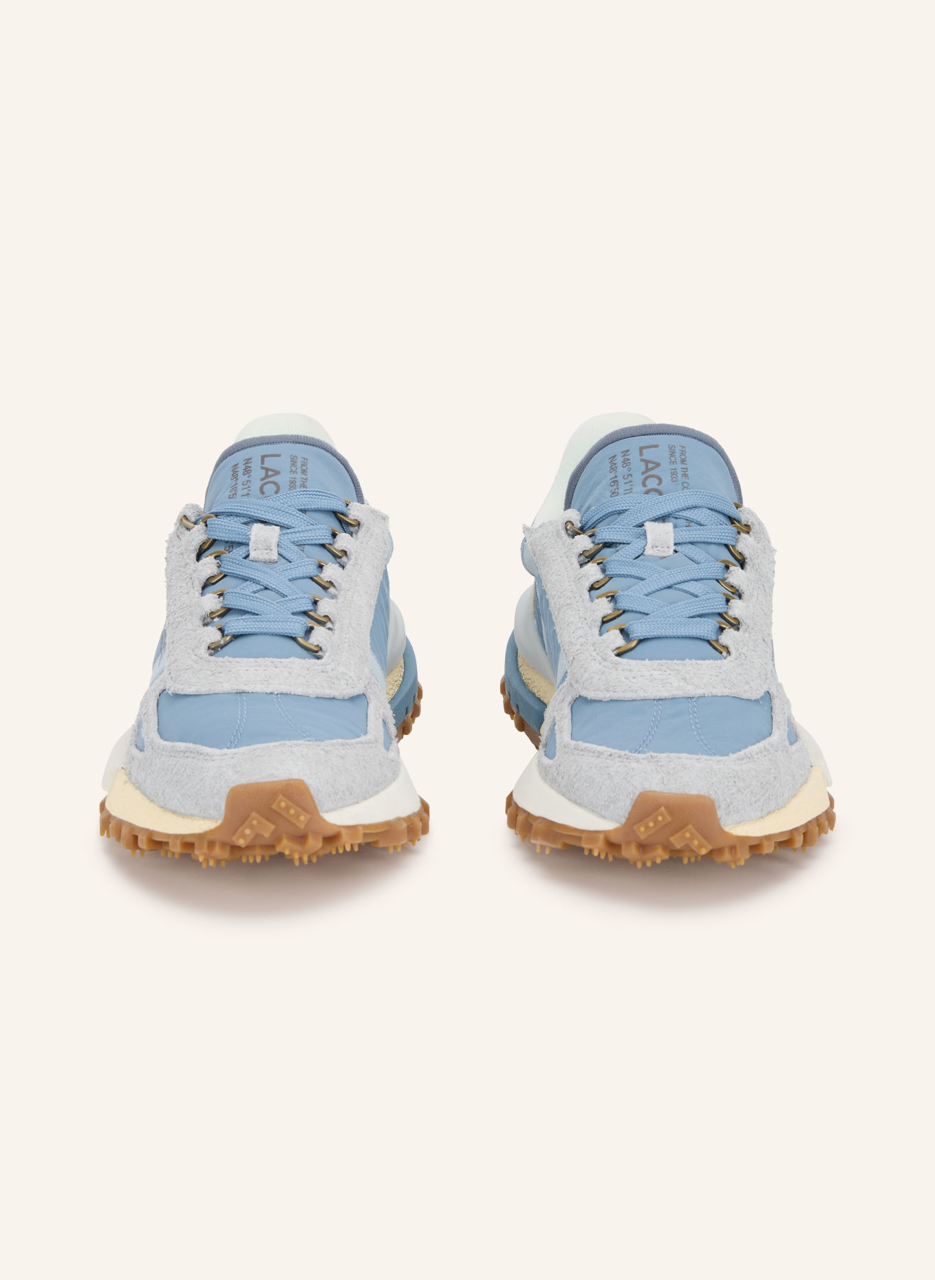 LACOSTE Sneaker ELITE ACTIVE: BLAU / ECRU / HELLBLAU