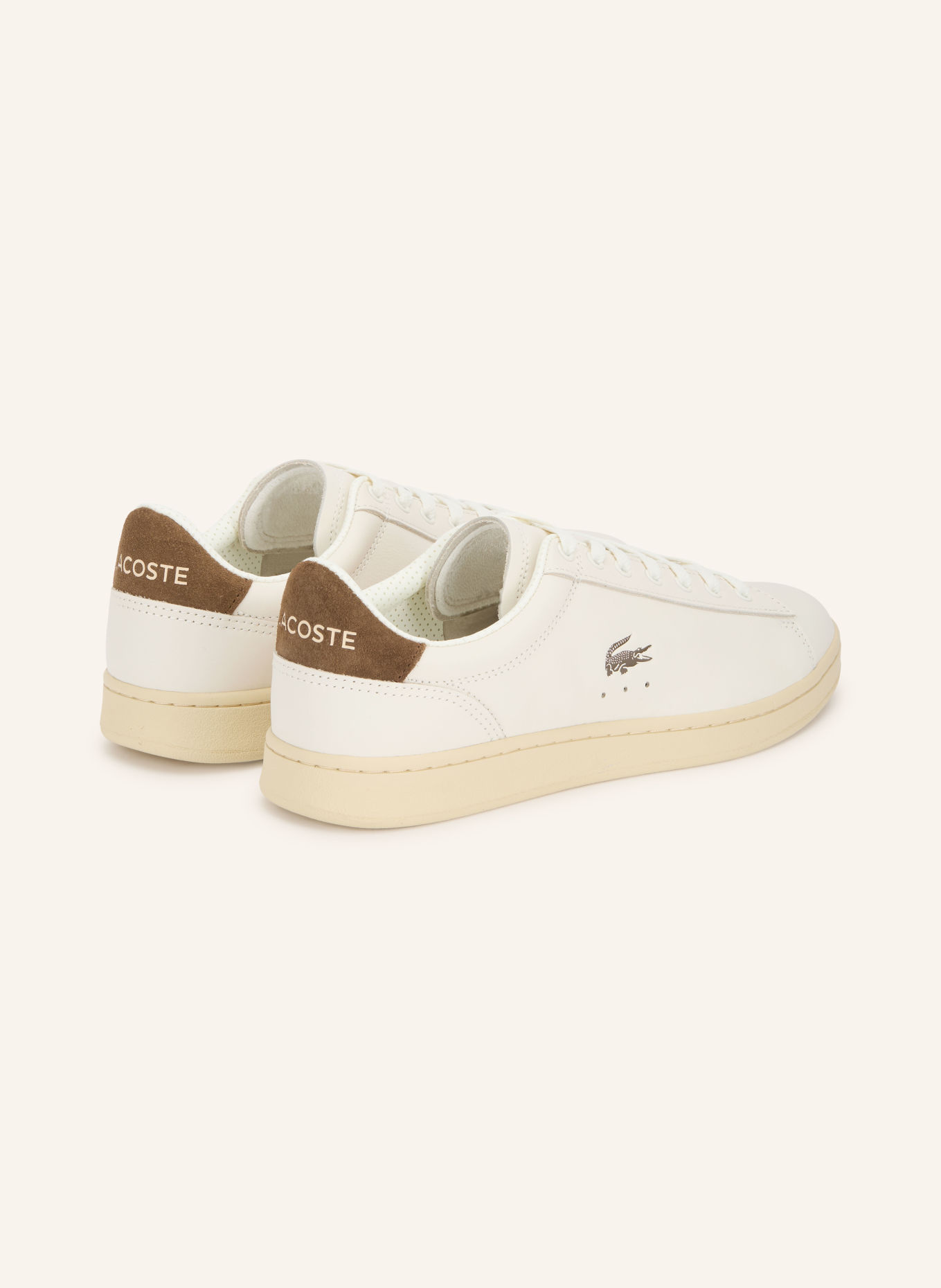 LACOSTE CARNABY SET Sneakers: WHITE / BROWN