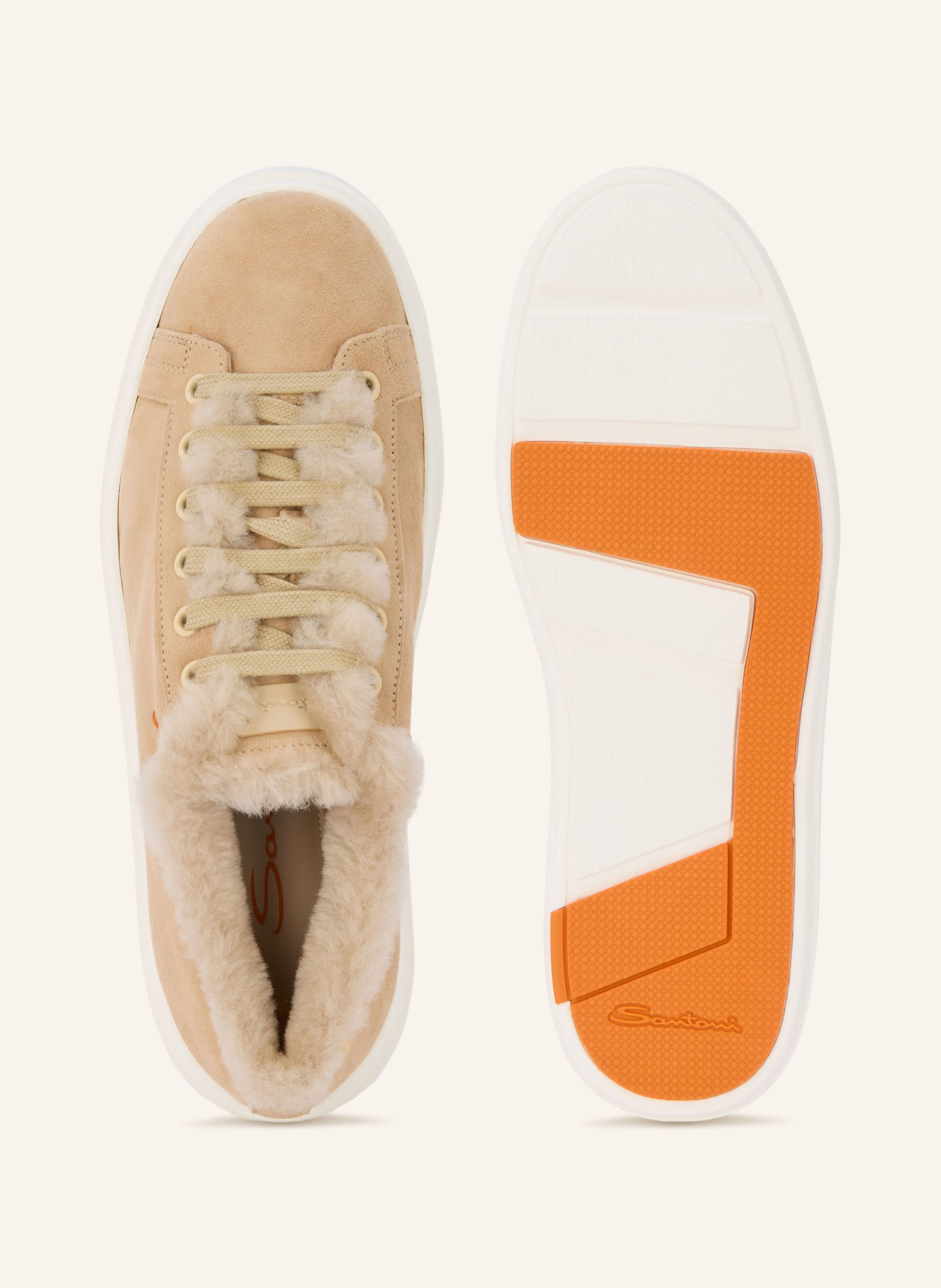 Santoni Sneakers CLEANMOUNT: LICHTBRUIN