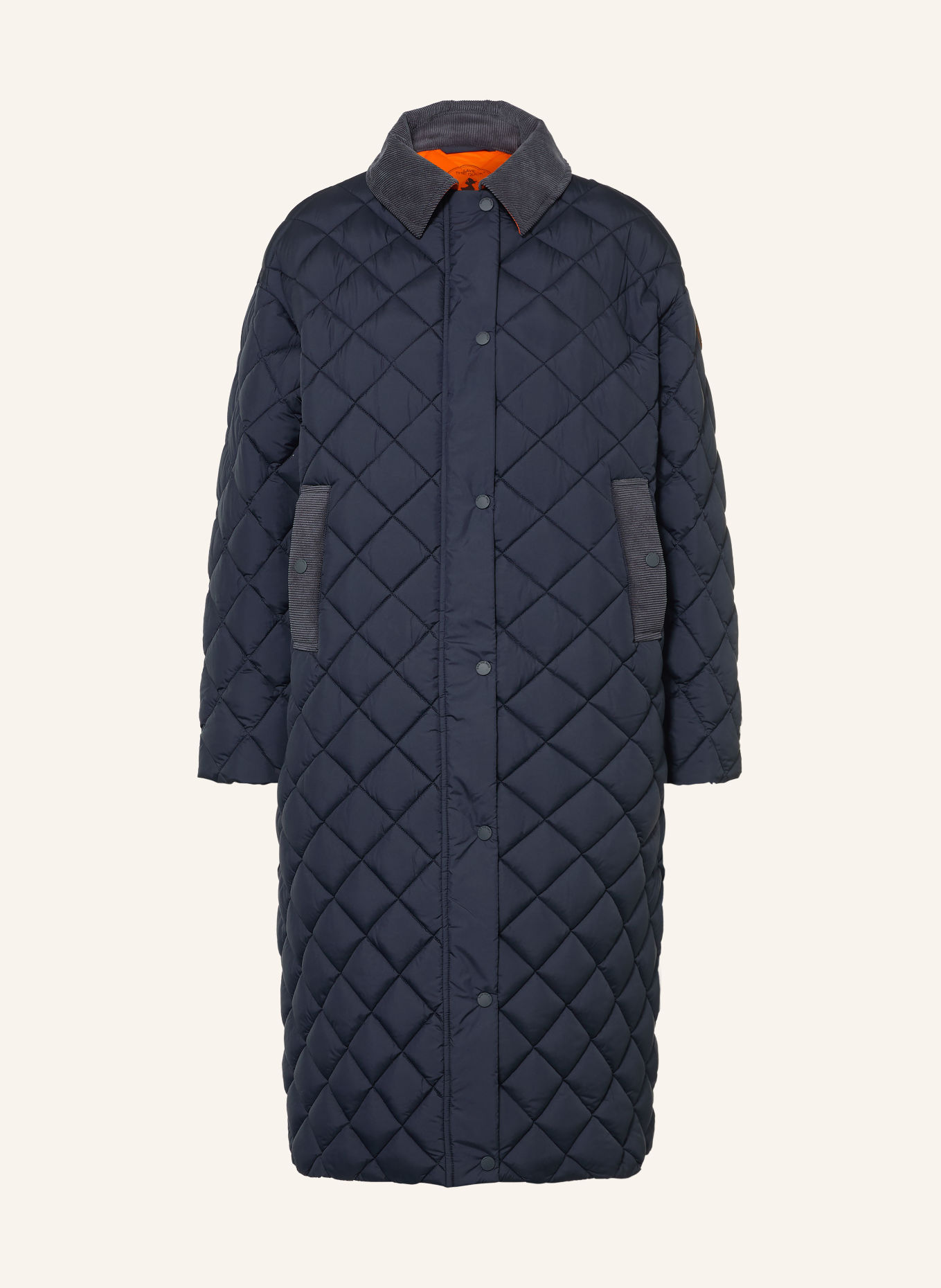 SAVE THE DUCK SADIE Quilted Coat: DARK BLUE