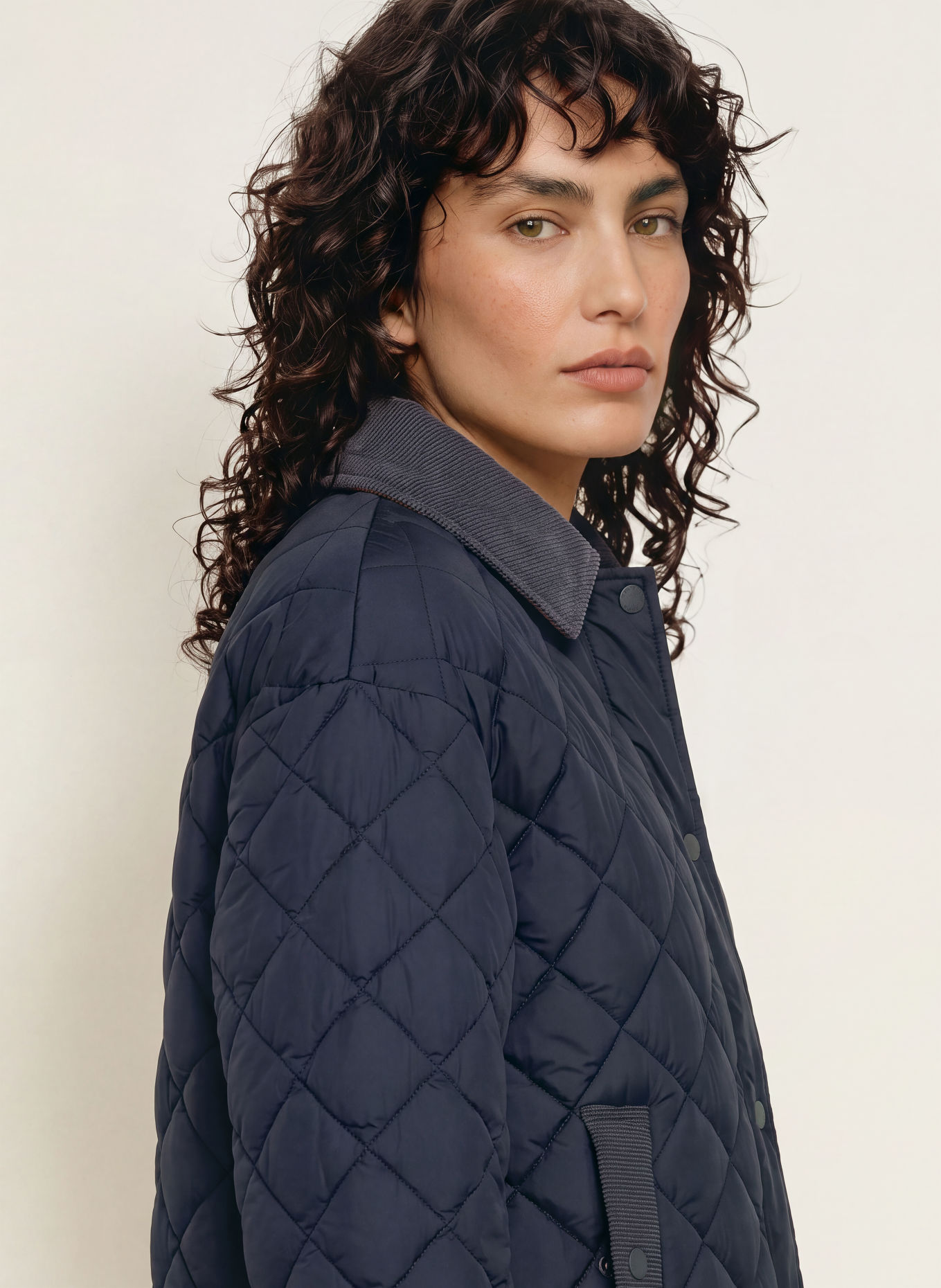 SAVE THE DUCK SADIE Quilted Coat: DARK BLUE
