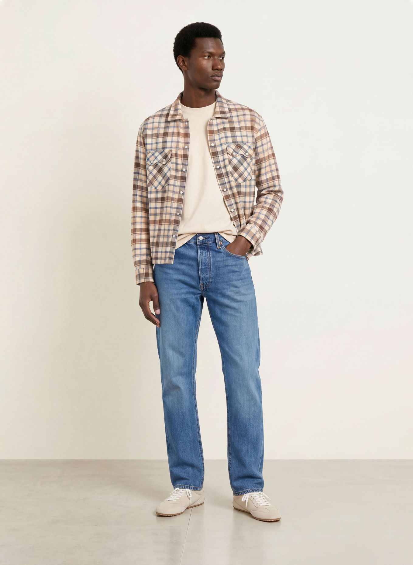 Levi's® Jeans 501® Straight Fit: 39 Med Indigo - Worn In