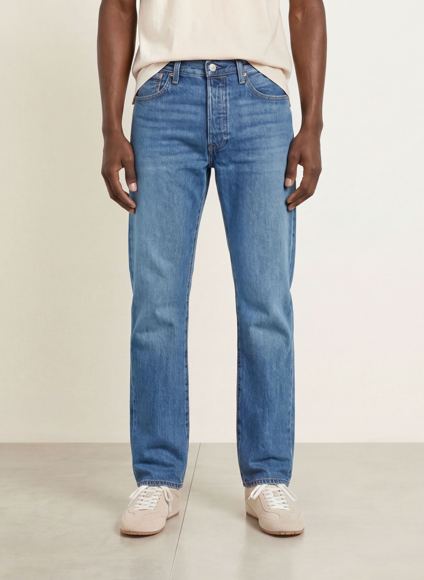 Levi's® Jeans 501® Straight Fit: 39 Med Indigo - Worn In