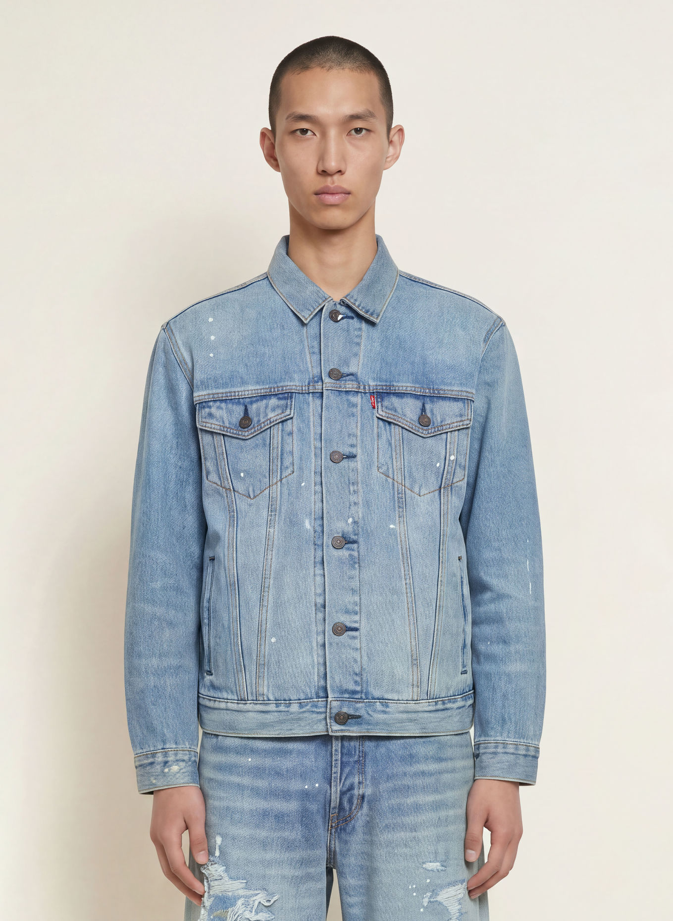 Levi's® Jeansjacka RELAXED FIT TRUCKER: 28 Med Indigo - Worn In