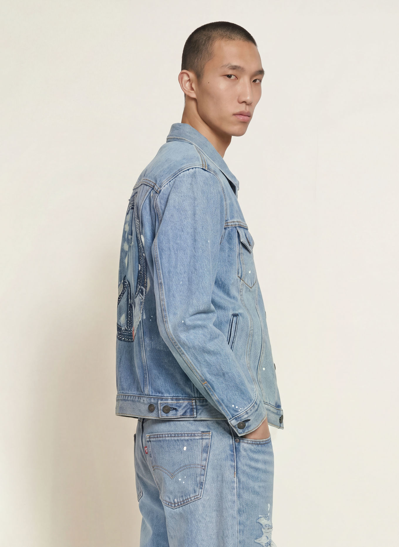Levi's® Jeansjacka RELAXED FIT TRUCKER: 28 Med Indigo - Worn In