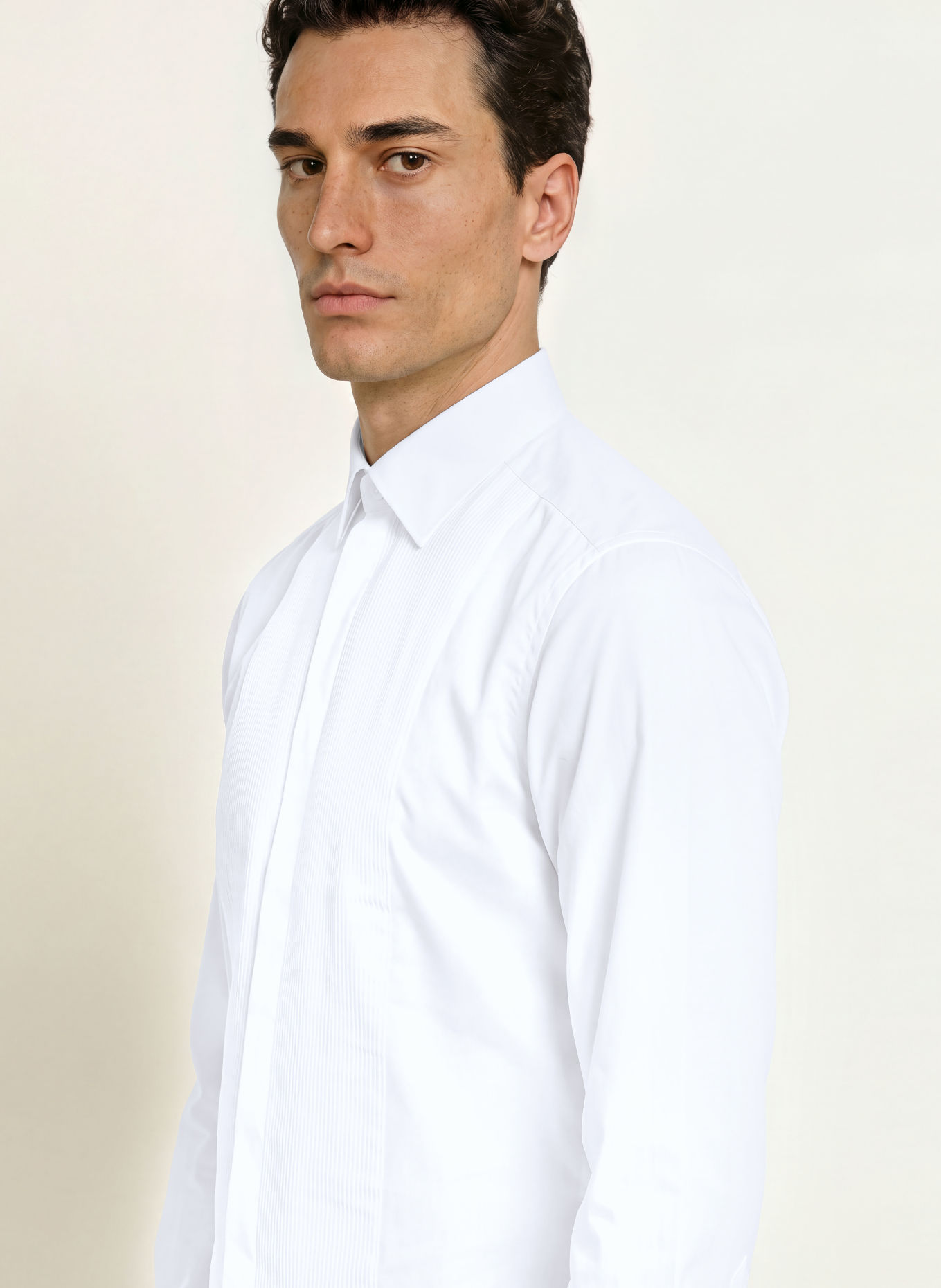 Stenströms Smoking-Hemd Slimline Fit: WEISS