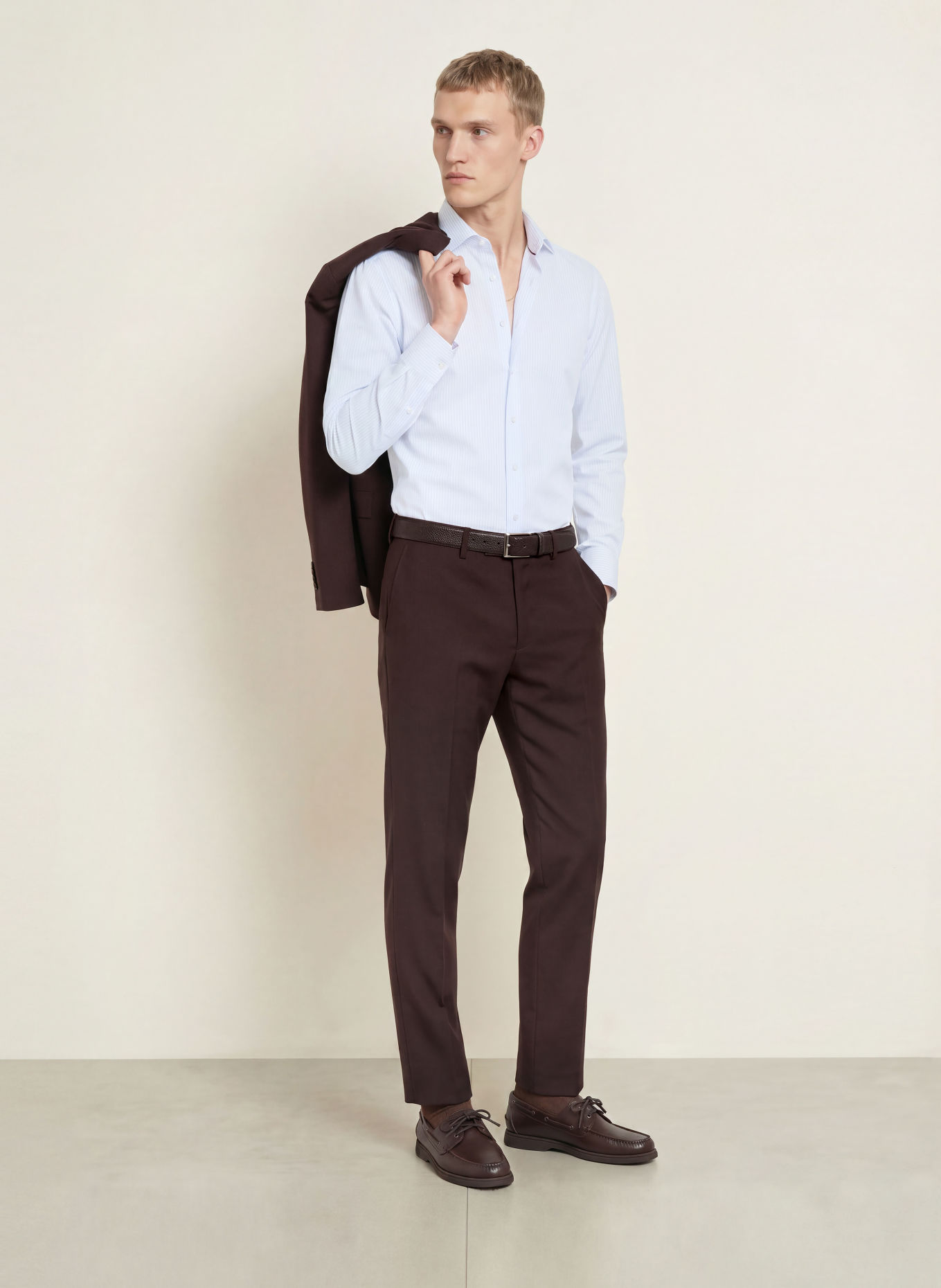OLYMP SIGNATURE Hemd Signature tailored fit: WEISS / BLAU