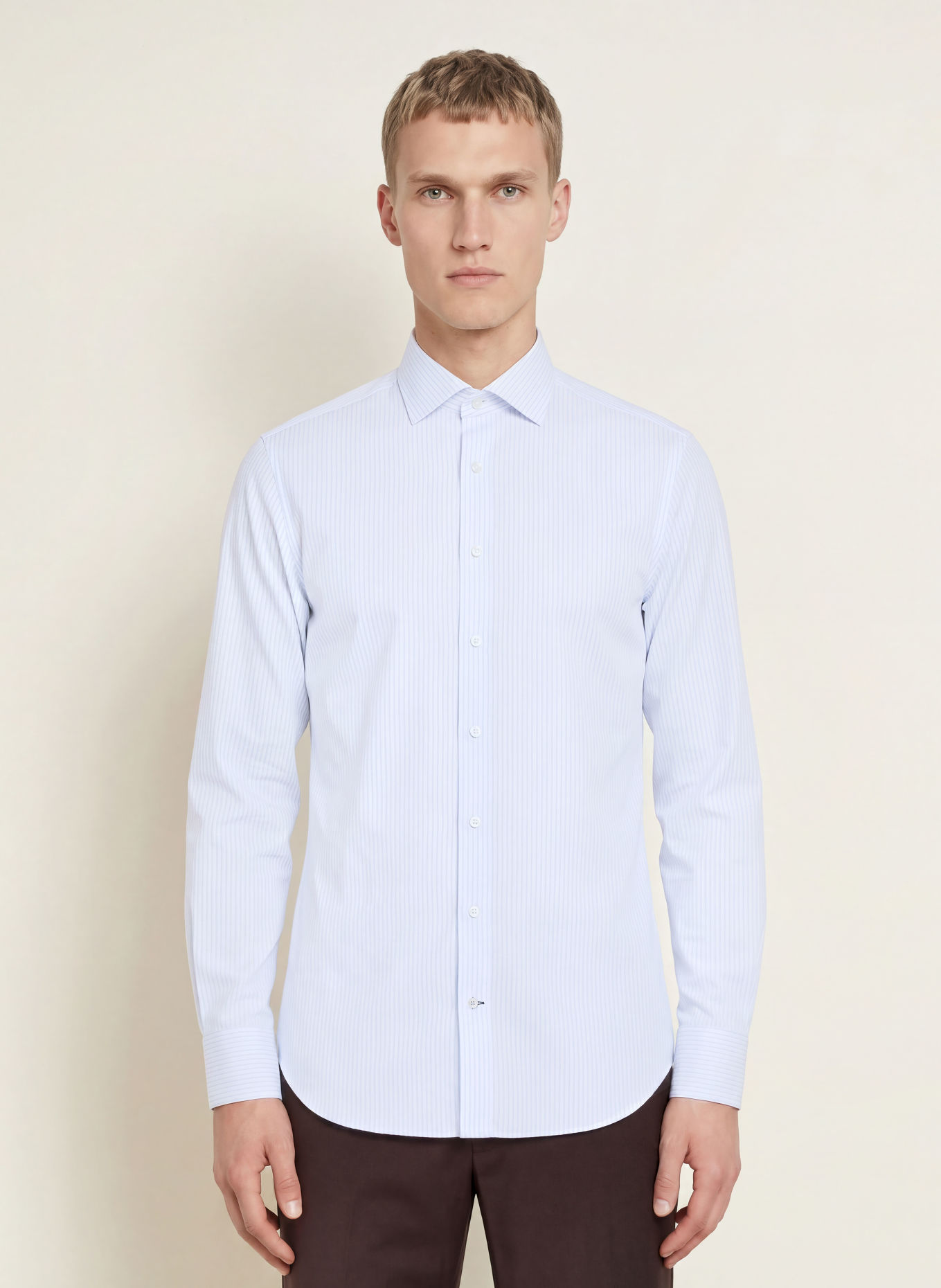 OLYMP SIGNATURE Hemd Signature tailored fit: WEISS / BLAU