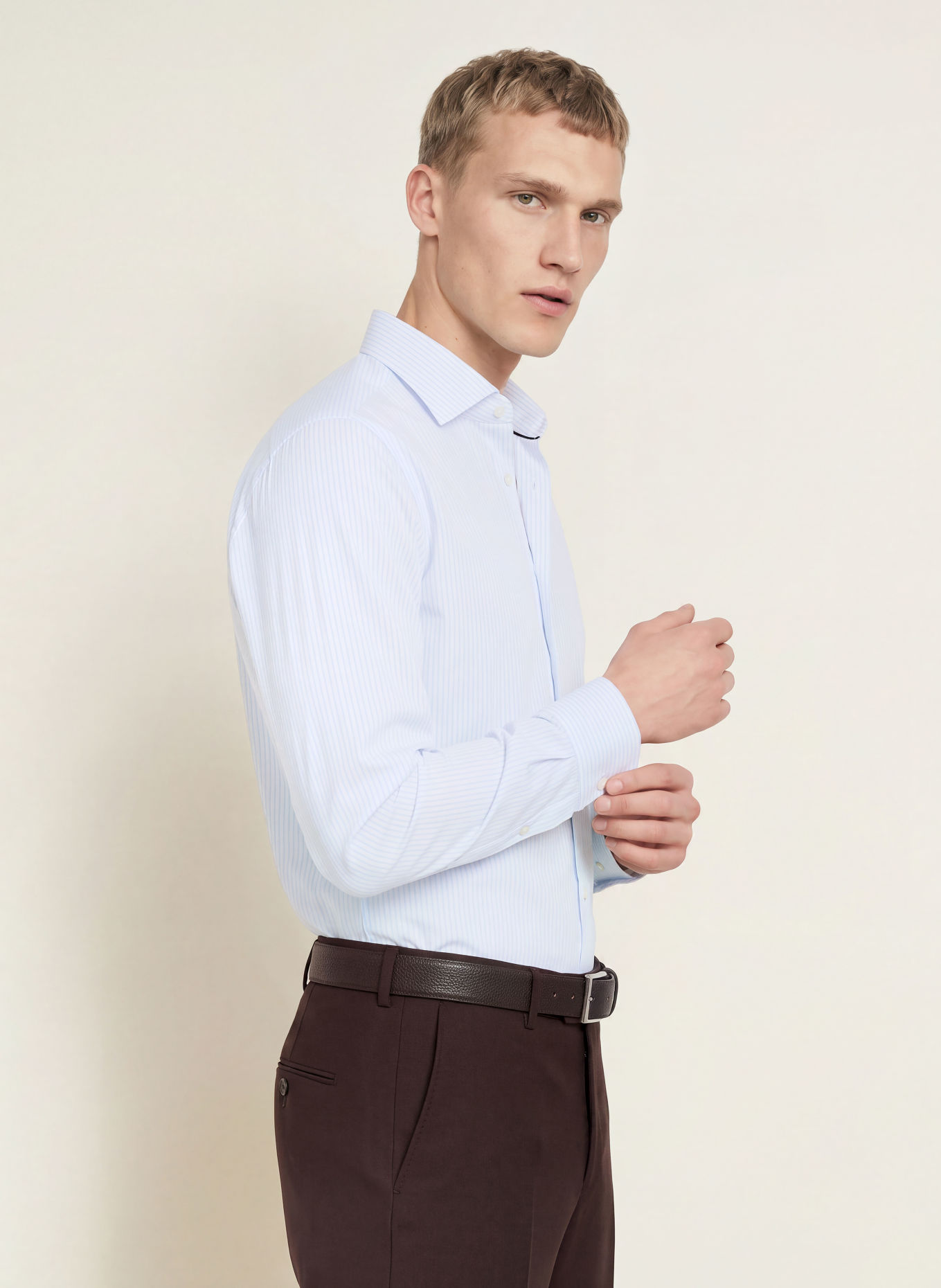 OLYMP SIGNATURE Hemd Signature tailored fit: WEISS / BLAU