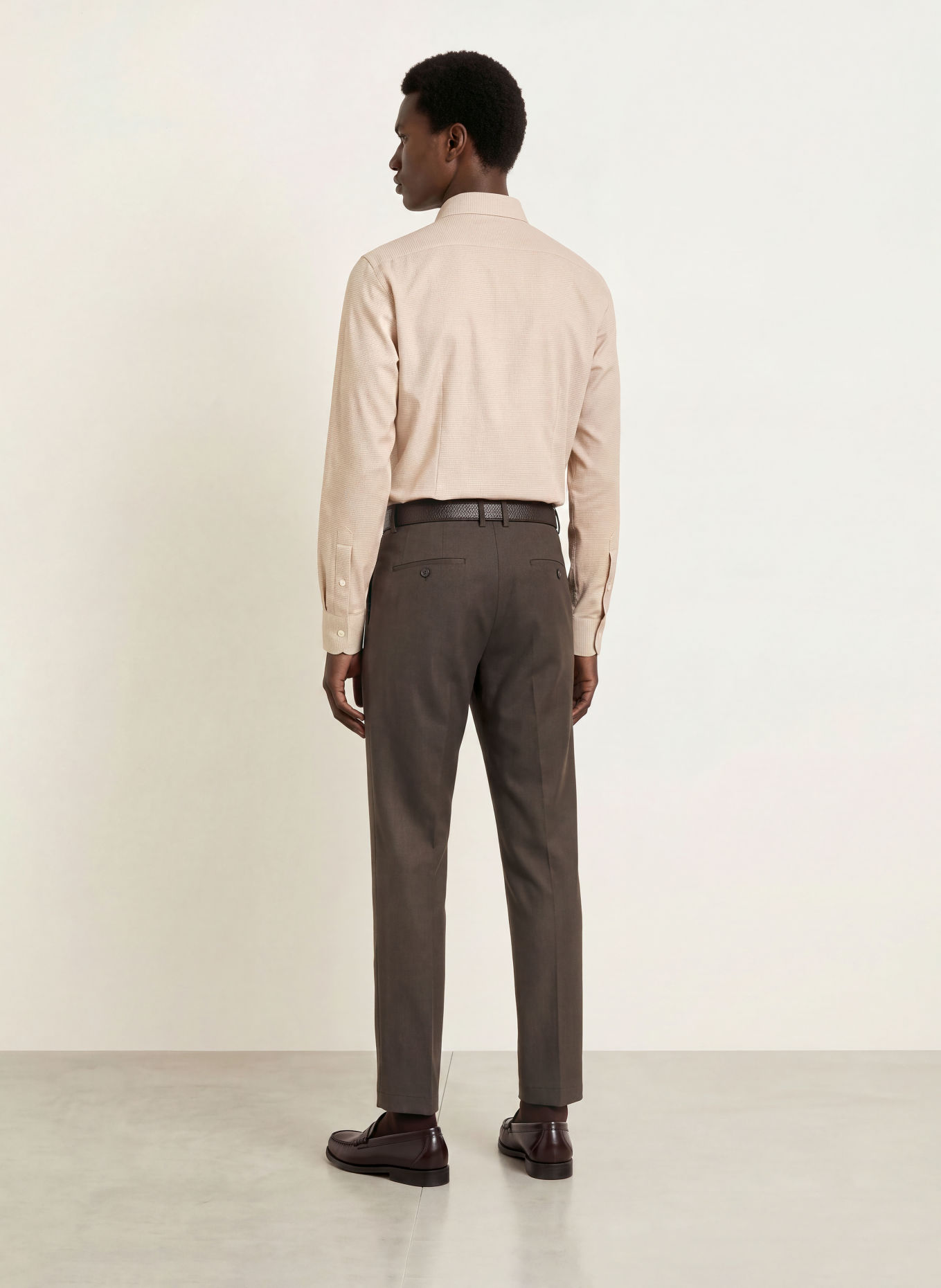 OLYMP SIGNATURE Hemd tailored fit: BEIGE / CREME