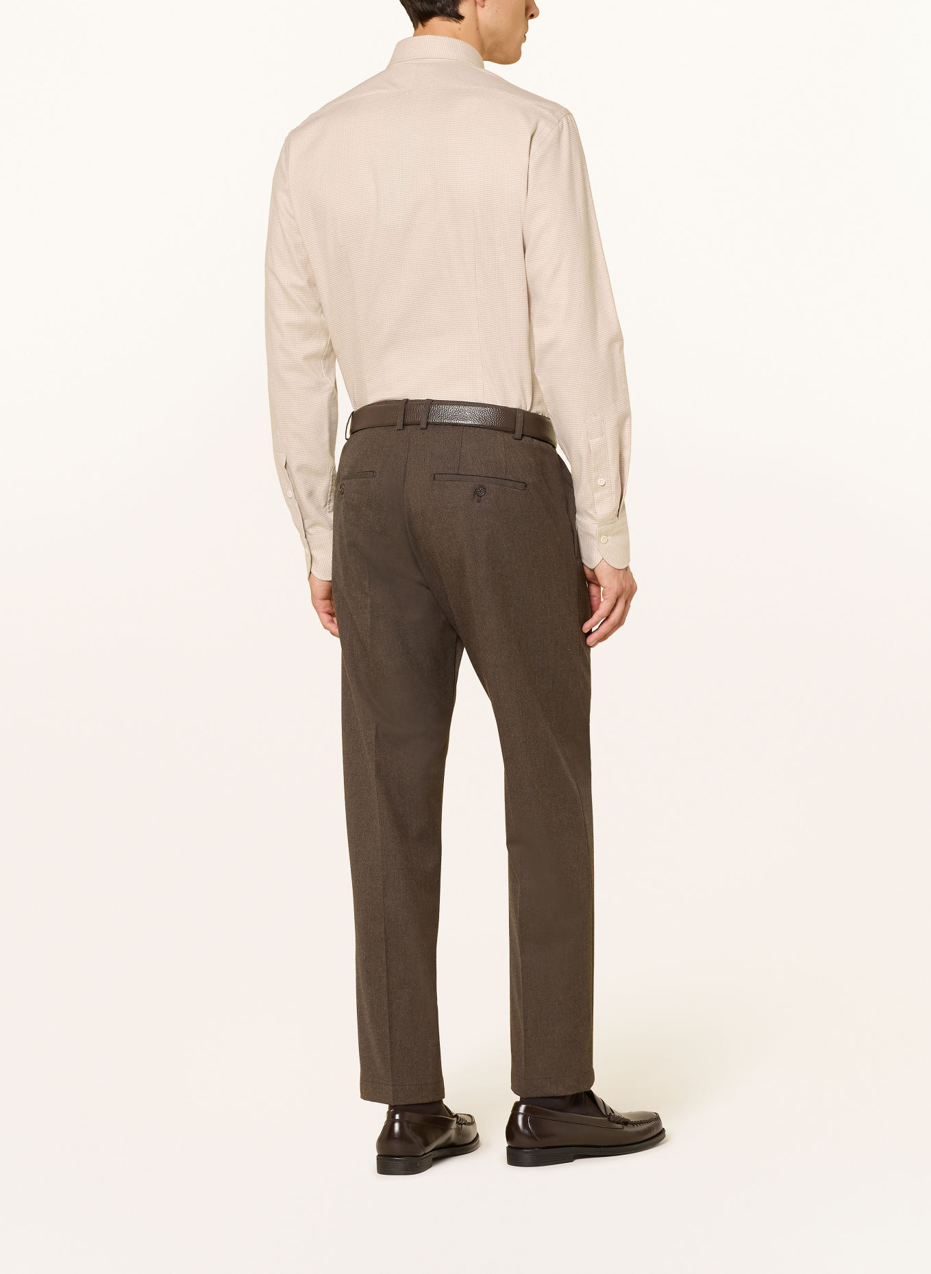 OLYMP SIGNATURE Hemd tailored fit: BEIGE / CREME