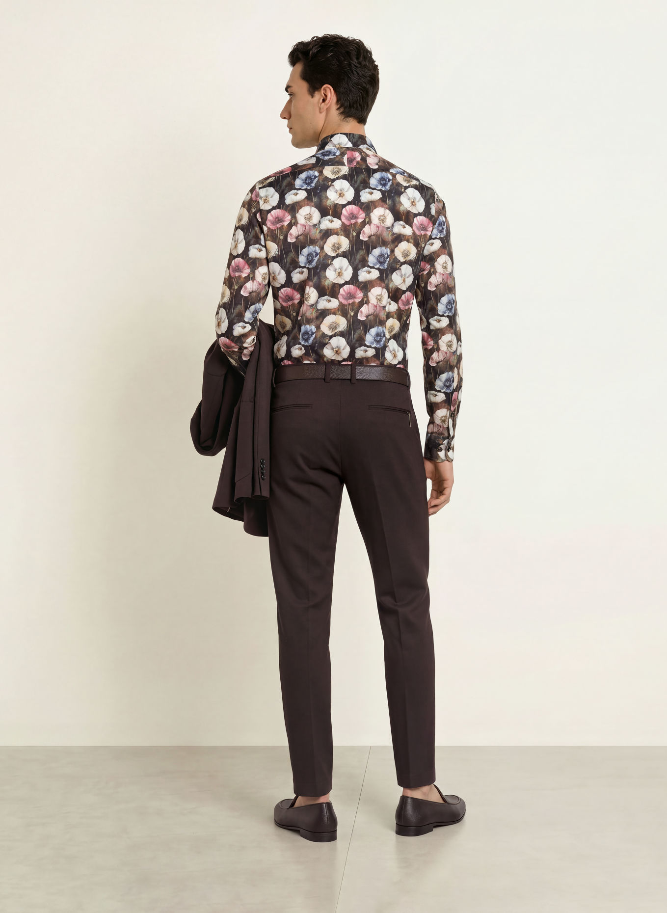 OLYMP SIGNATURE Hemd Signature tailored fit: DUNKELBLAU / ROSA / BEIGE