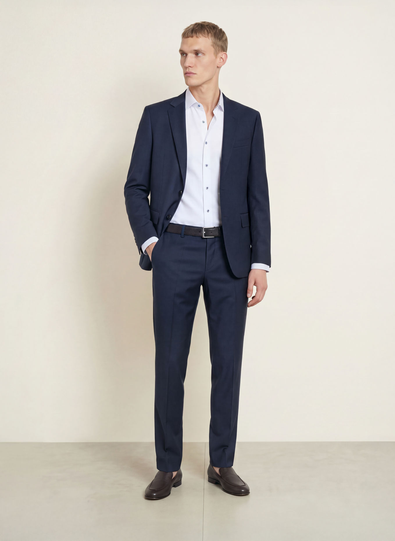 OLYMP SIGNATURE Košile SIGNATURE, střih tailored fit: BÍLÁ