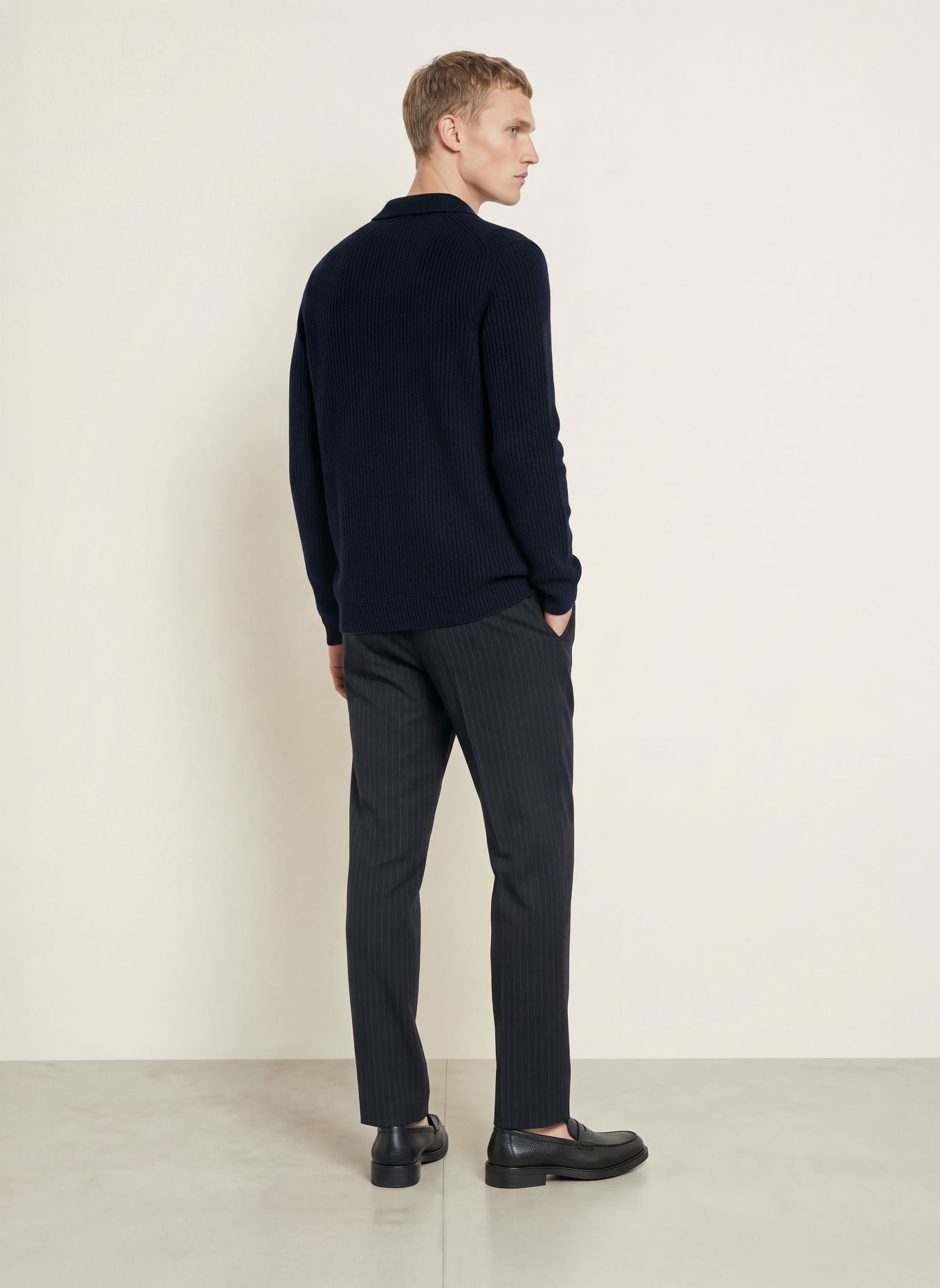 OLYMP SIGNATURE Pullover: DUNKELBLAU