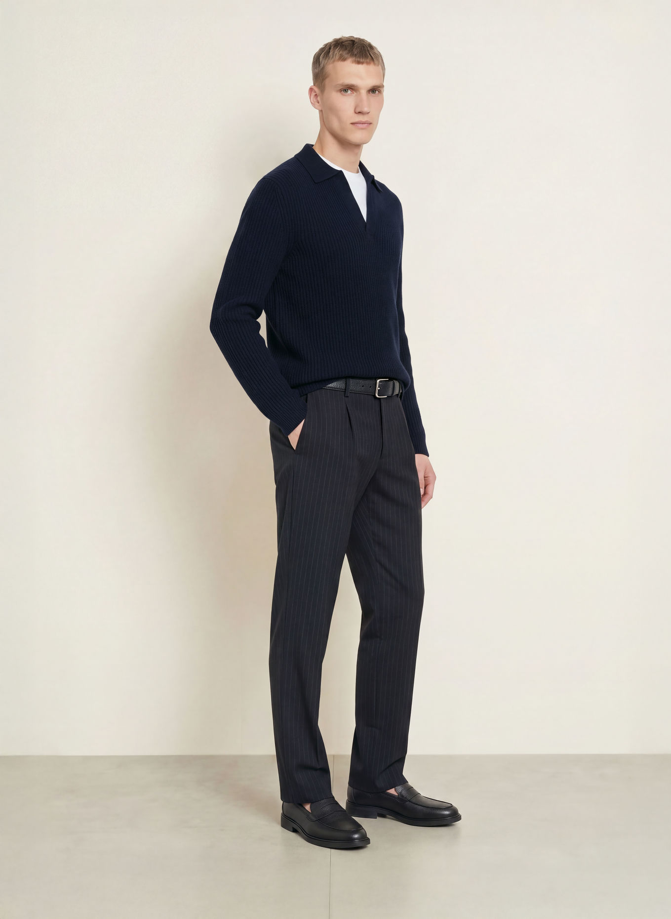 OLYMP SIGNATURE Pullover: DUNKELBLAU