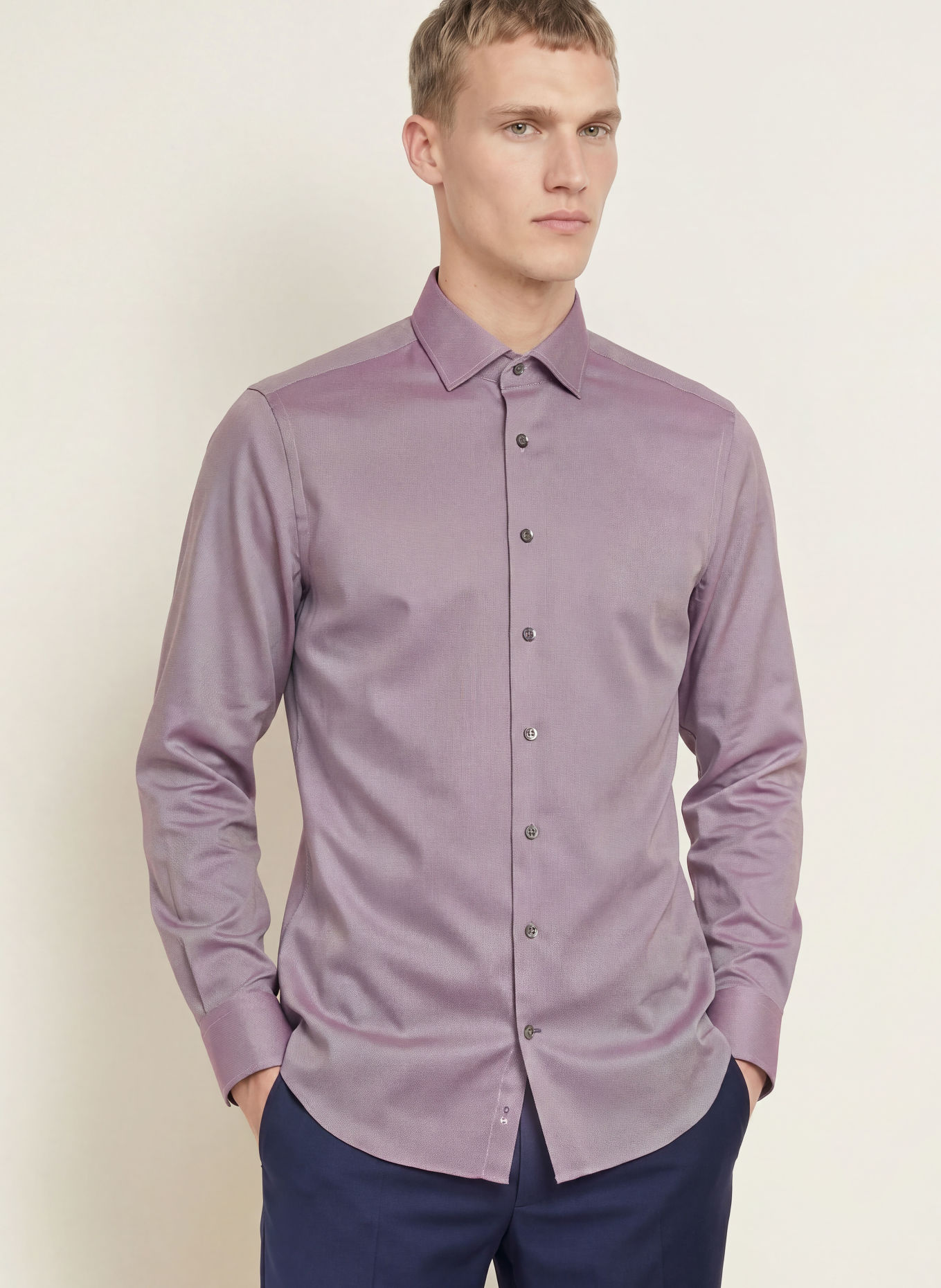 OLYMP SIGNATURE Hemd Signature tailored fit: DUNKELROT