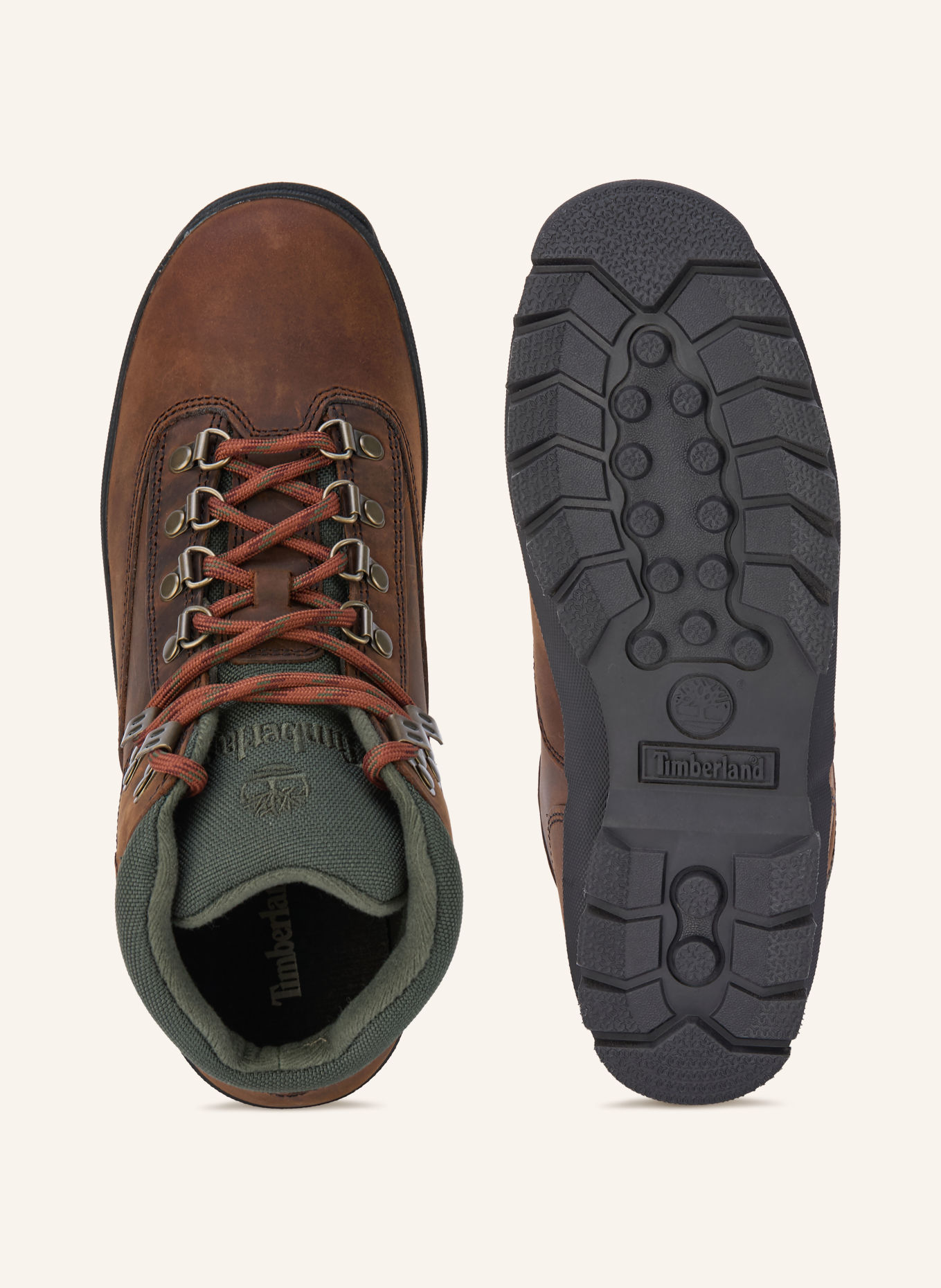 Timberland Schnürboots EURO HIKER: DUNKELBRAUN / GRÜN