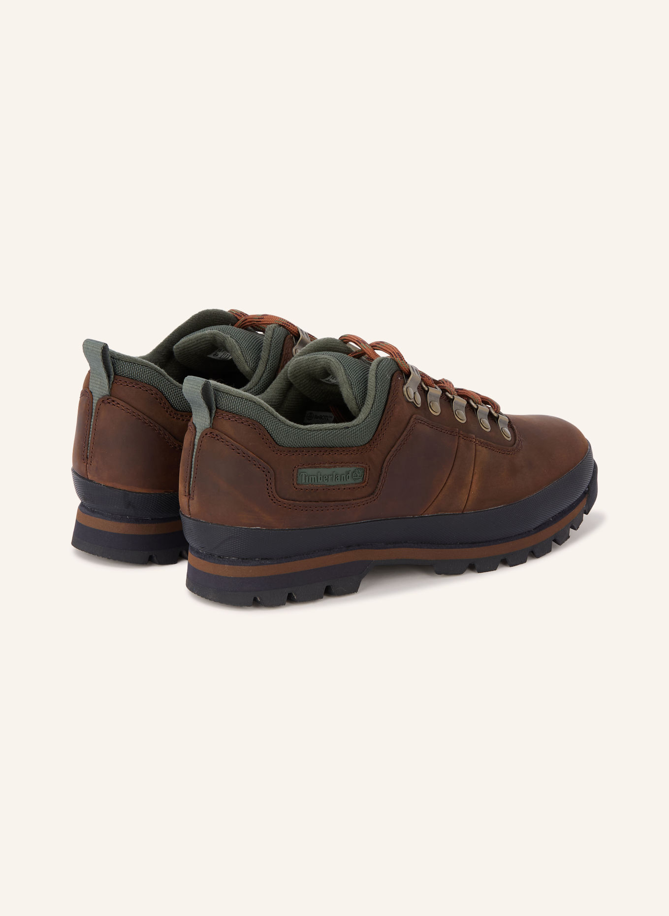 Timberland Lace-up shoes EURO HIKER LOW: DARK BROWN / DARK GREEN