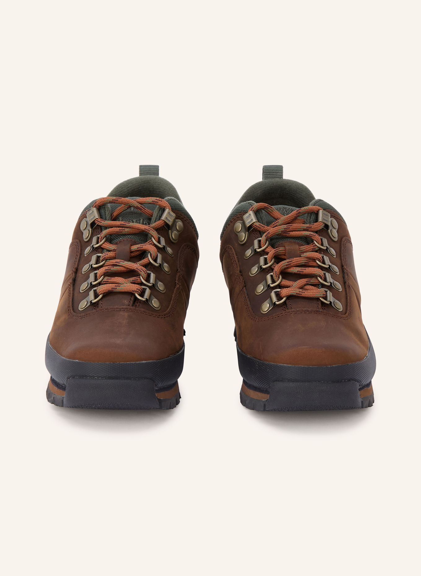 Timberland Lace-up shoes EURO HIKER LOW: DARK BROWN / DARK GREEN