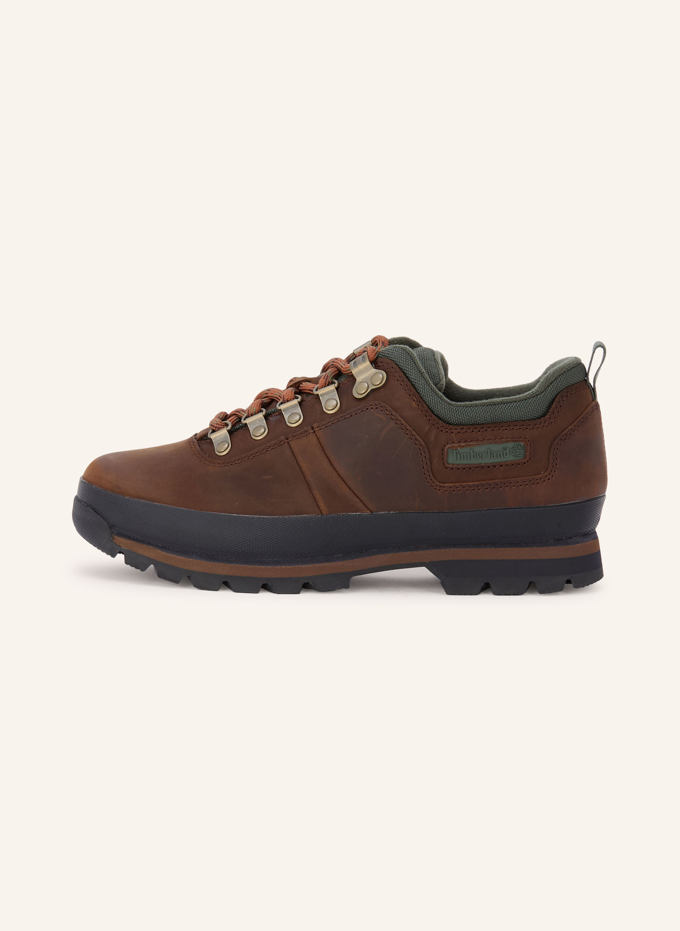 Timberland Lace-up shoes EURO HIKER LOW: DARK BROWN / DARK GREEN