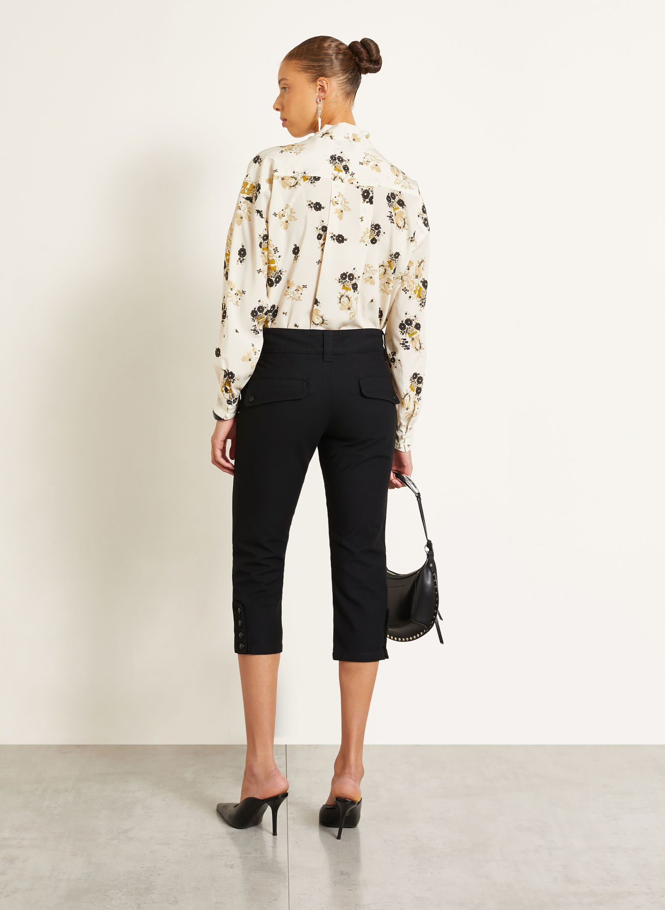 ISABEL MARANT BERNA 3/4-length trousers: BLACK