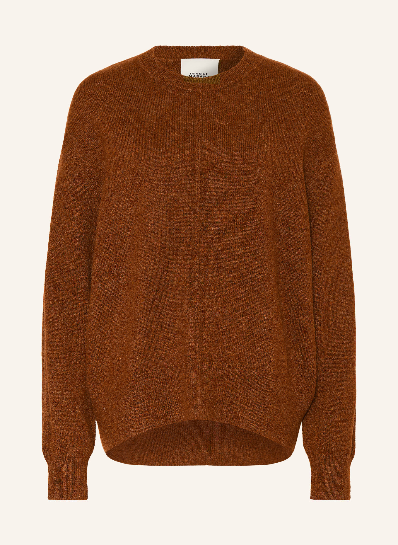ISABEL MARANT THOMANE Sweater with Alpaca: BROWN