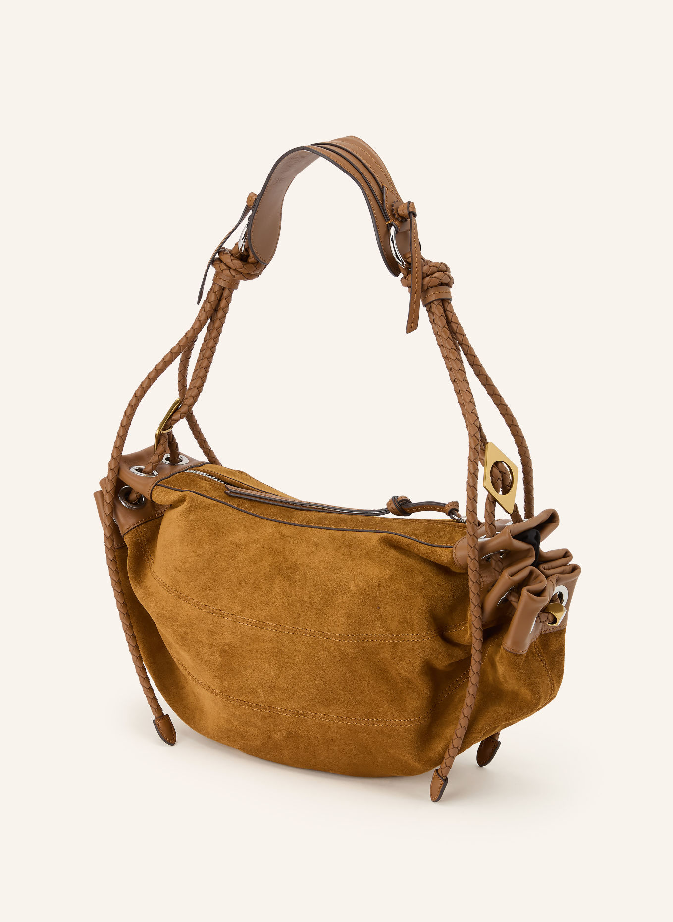 ISABEL MARANT MAIA MEDIUM Shoulder bag with Pouch: DARK BROWN