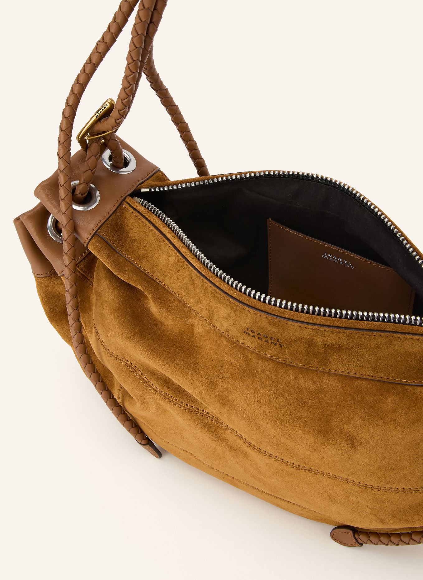 ISABEL MARANT MAIA MEDIUM Shoulder bag with Pouch: DARK BROWN