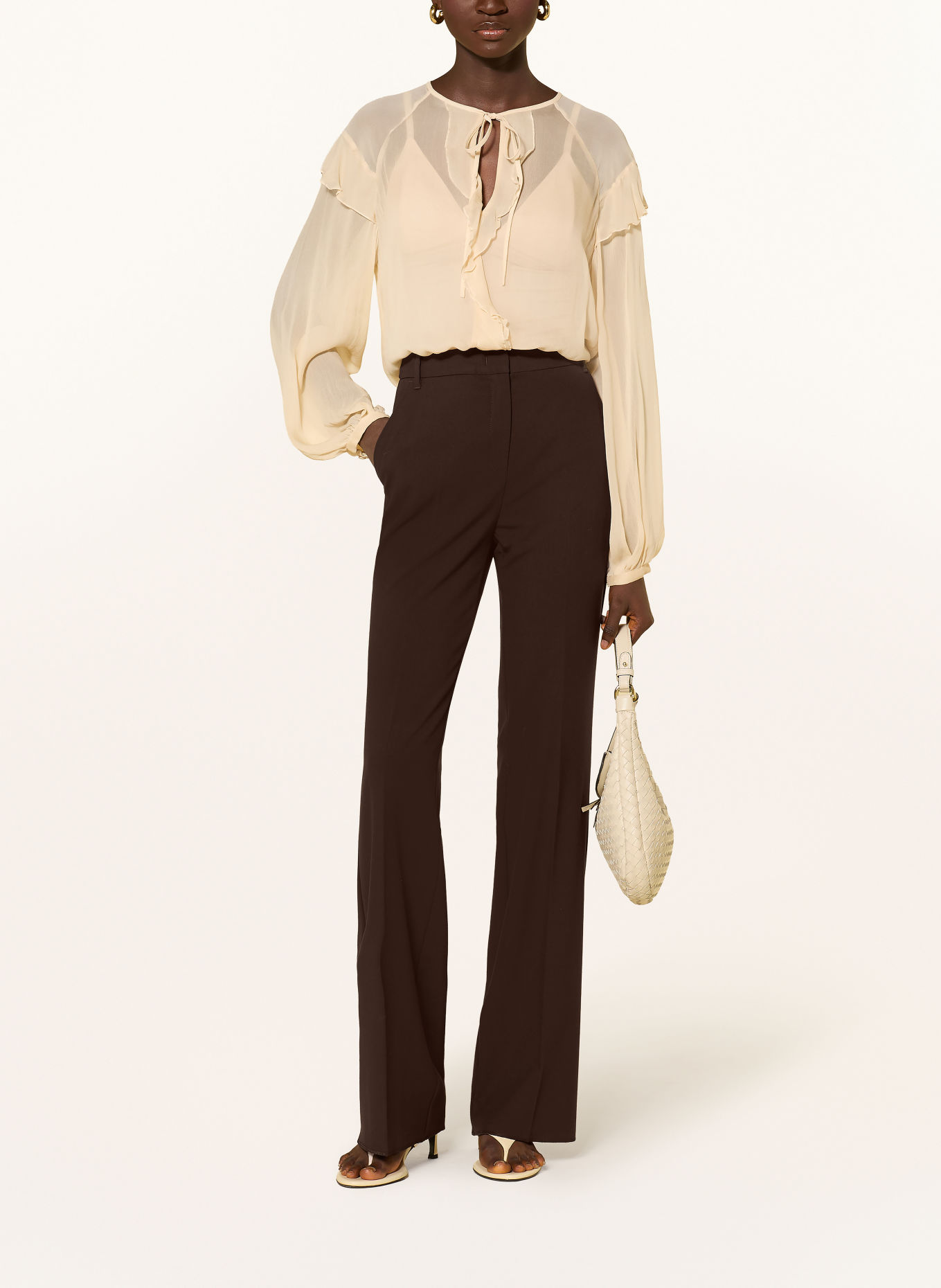 MARELLA Marlenehose: DUNKELBRAUN