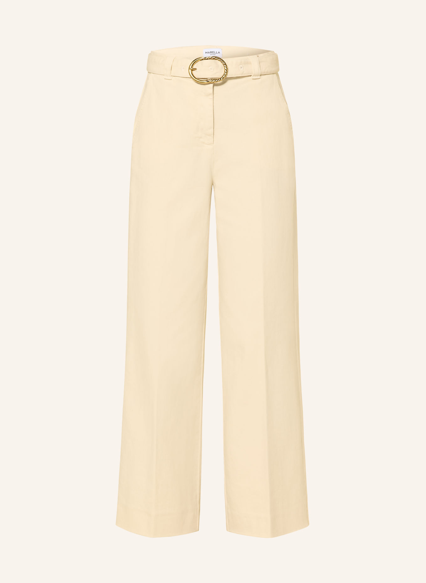 MARELLA Jeansy wide leg MLSZANZARA: 001  CREAM GARMENT