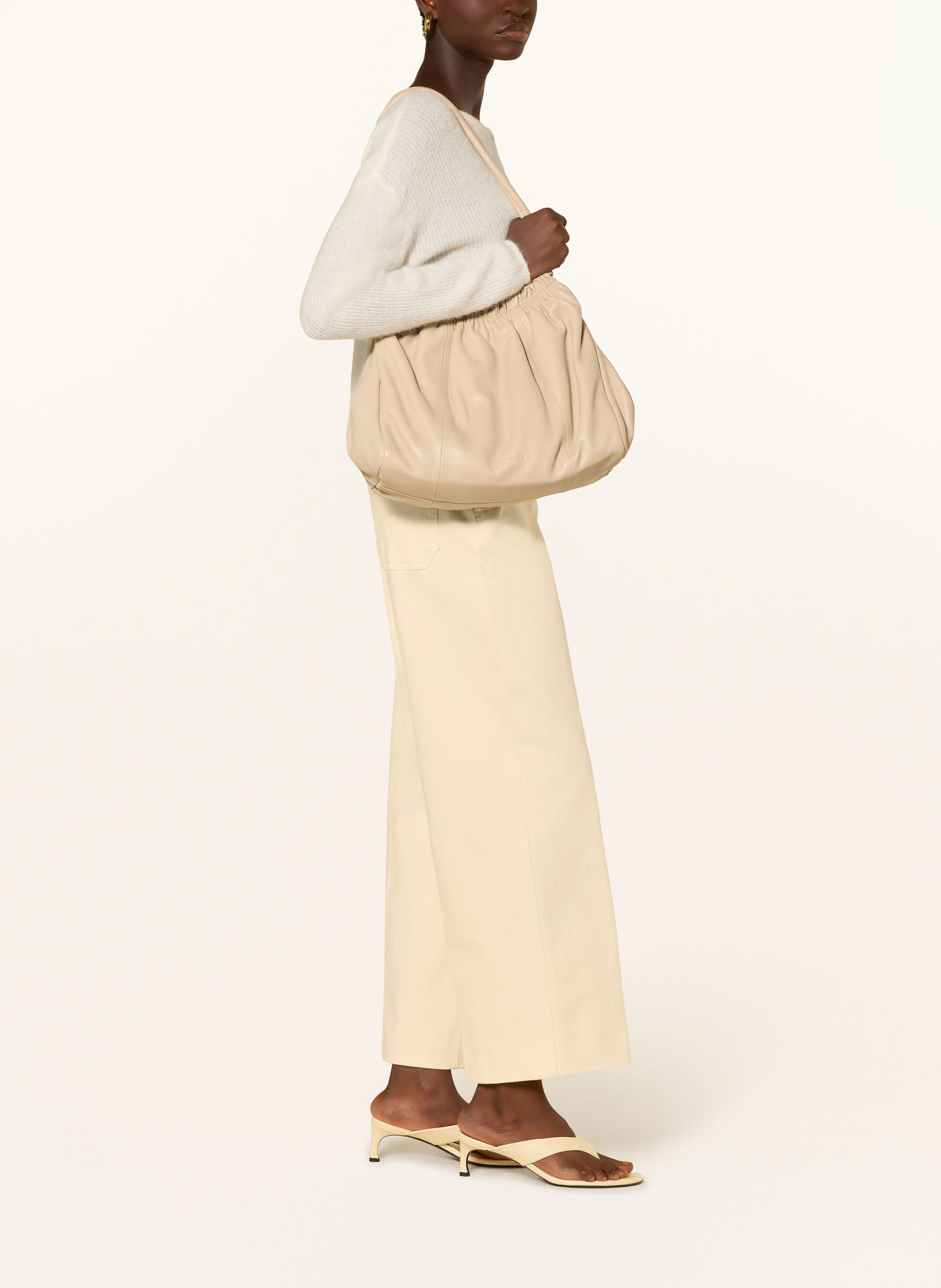 MARELLA Jeansy wide leg MLSZANZARA: 001  CREAM GARMENT