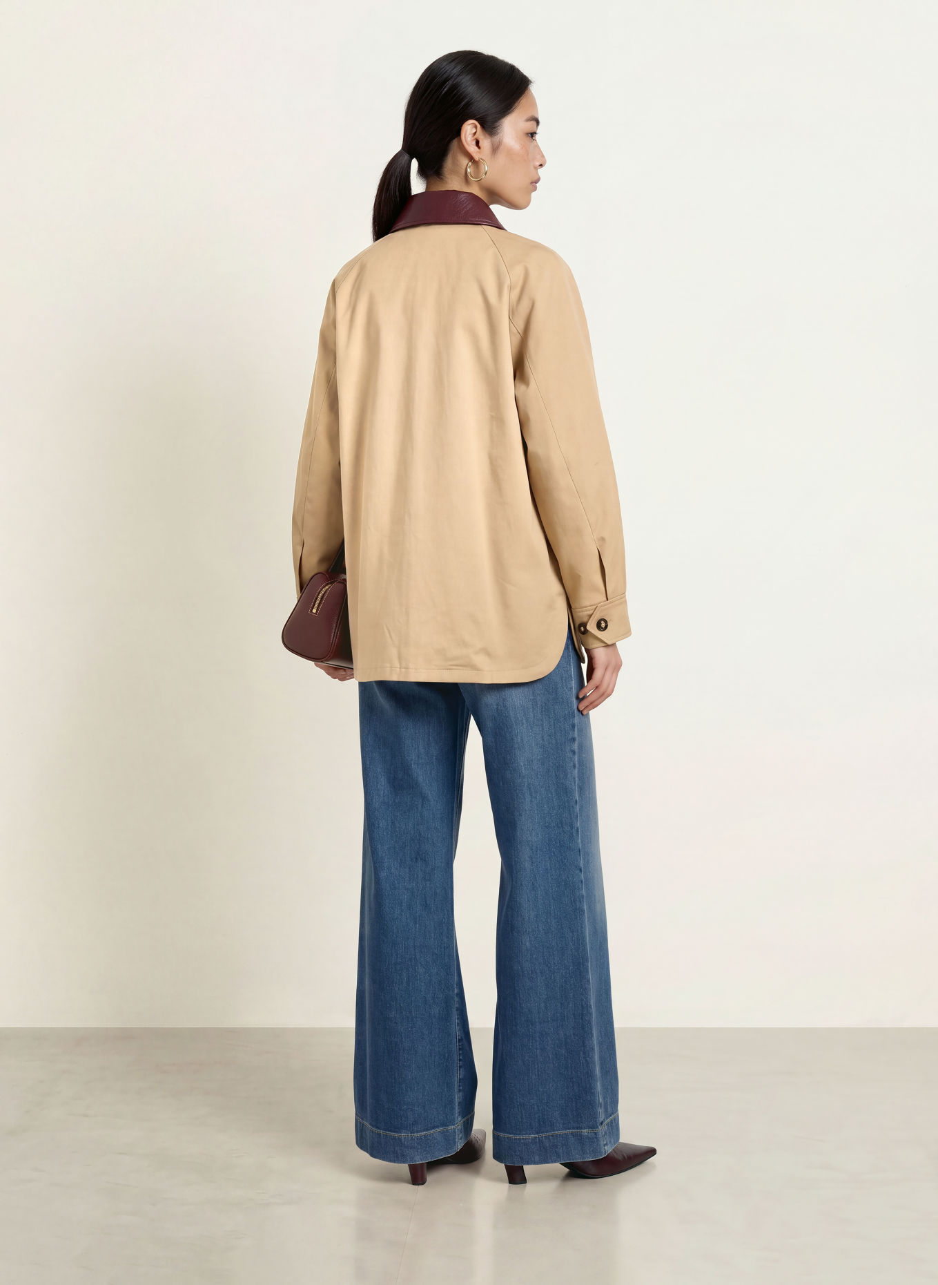 MARELLA Jas EDITTO: BEIGE / DONKERROOD