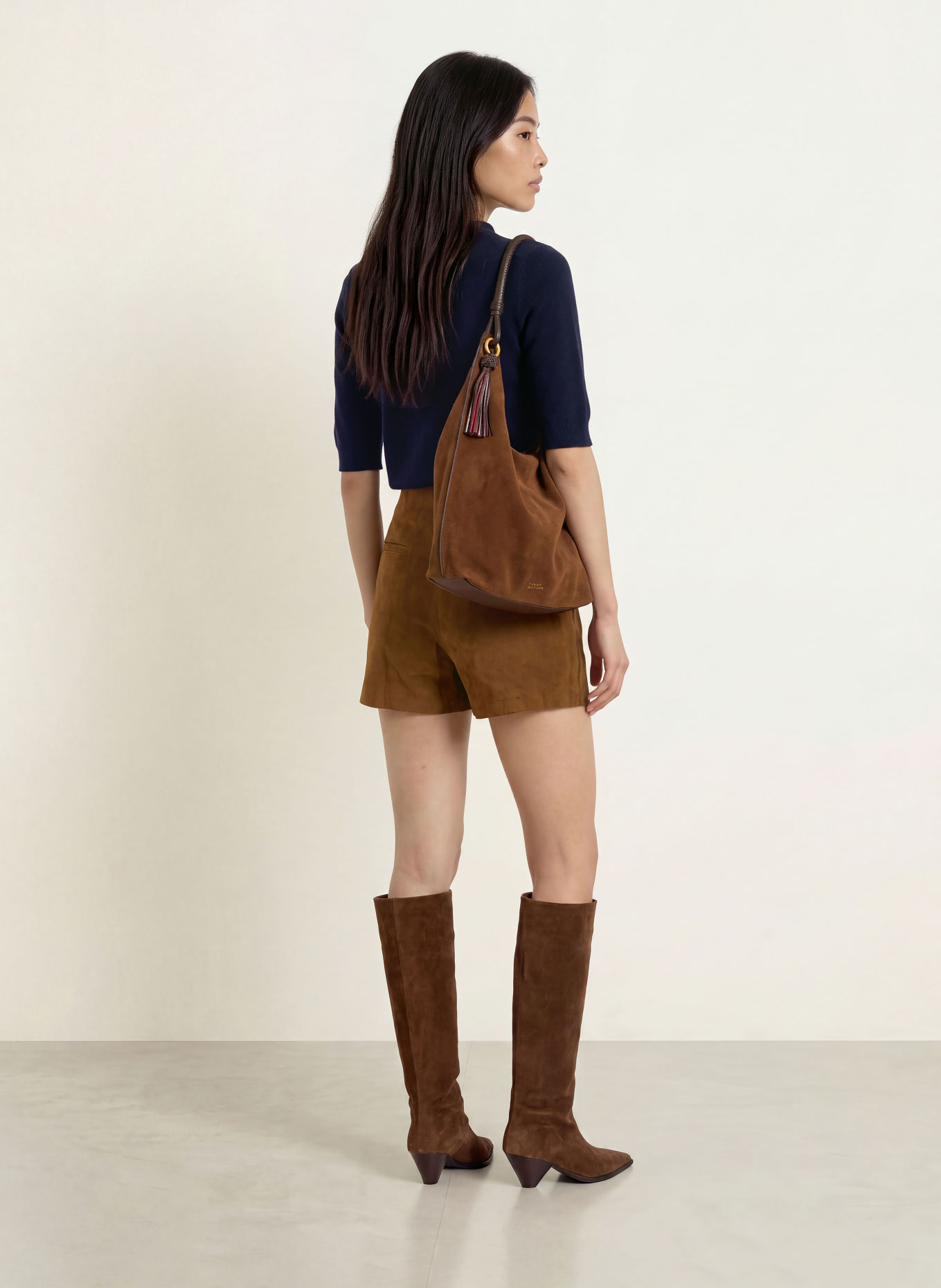 MARELLA Cashmere-Pullover mit 3/4-Arm: DUNKELBLAU