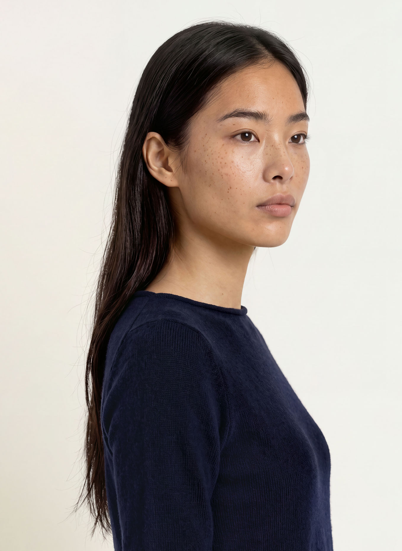 MARELLA Cashmere-Pullover mit 3/4-Arm: DUNKELBLAU