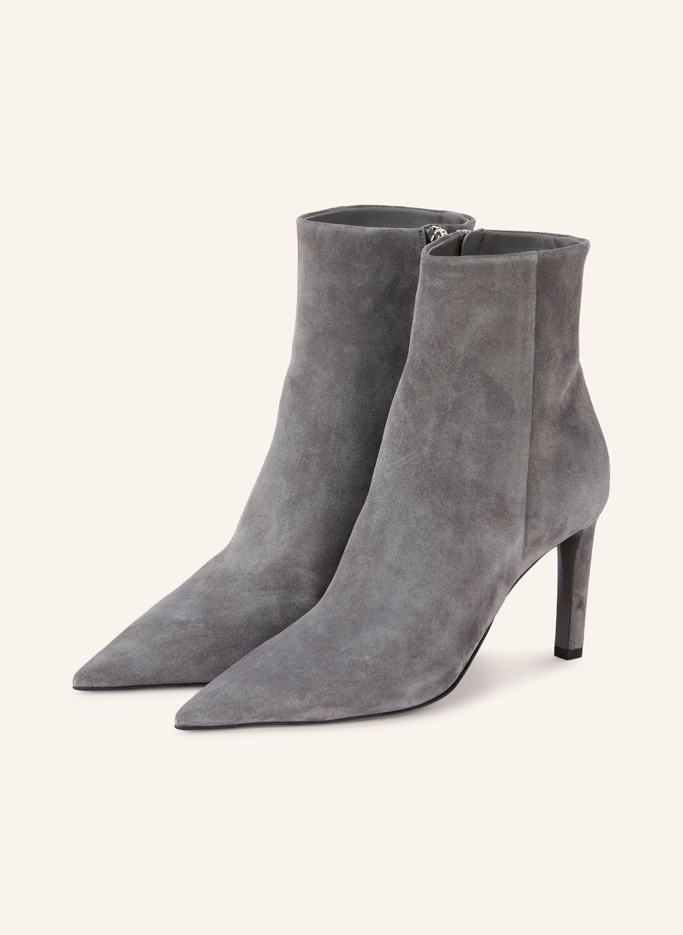 JIMMY CHOO Ankelstøvler FRANKIE 85: GRÅ / SØLV