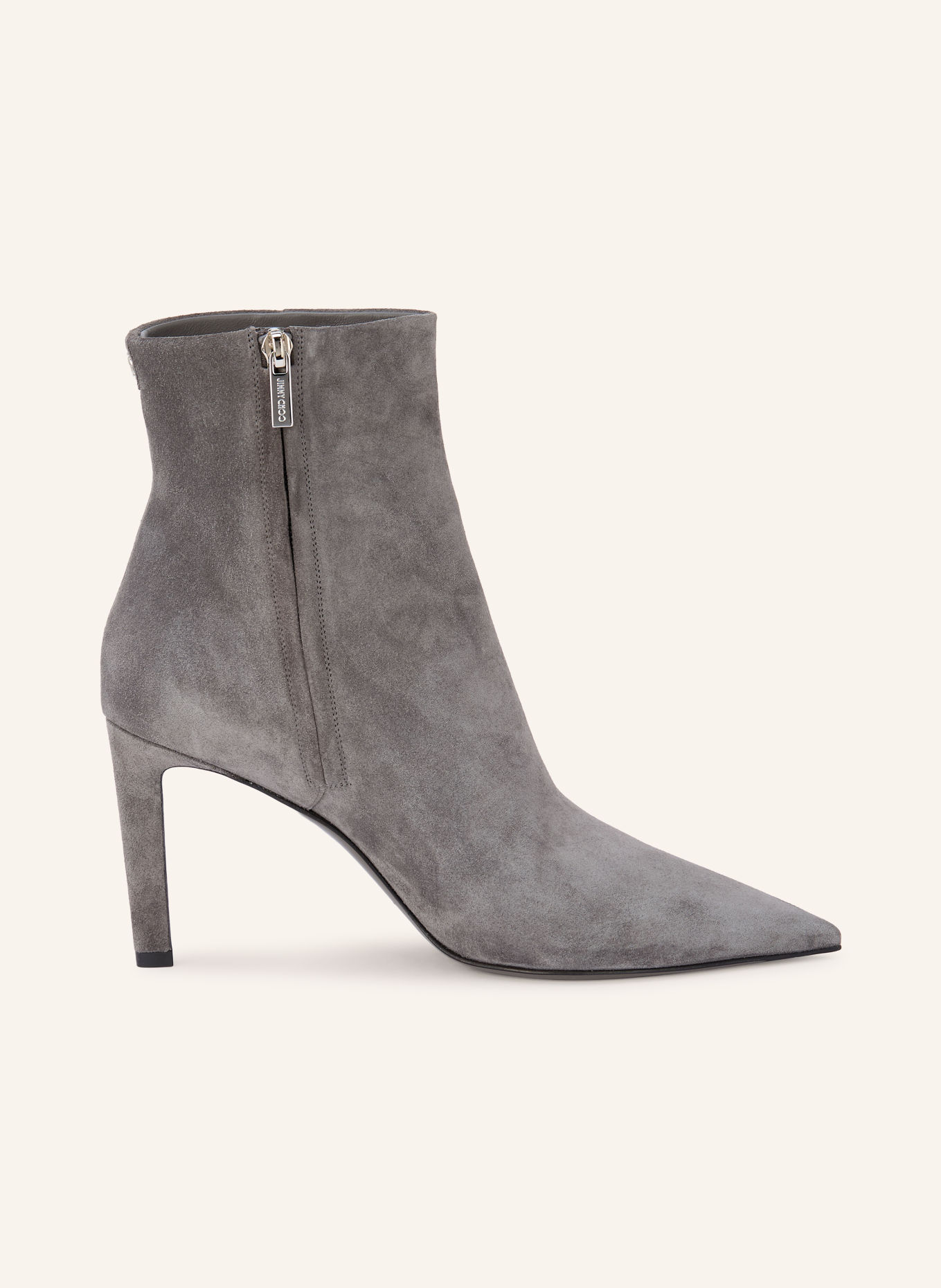 JIMMY CHOO Ankelstøvler FRANKIE 85: GRÅ / SØLV